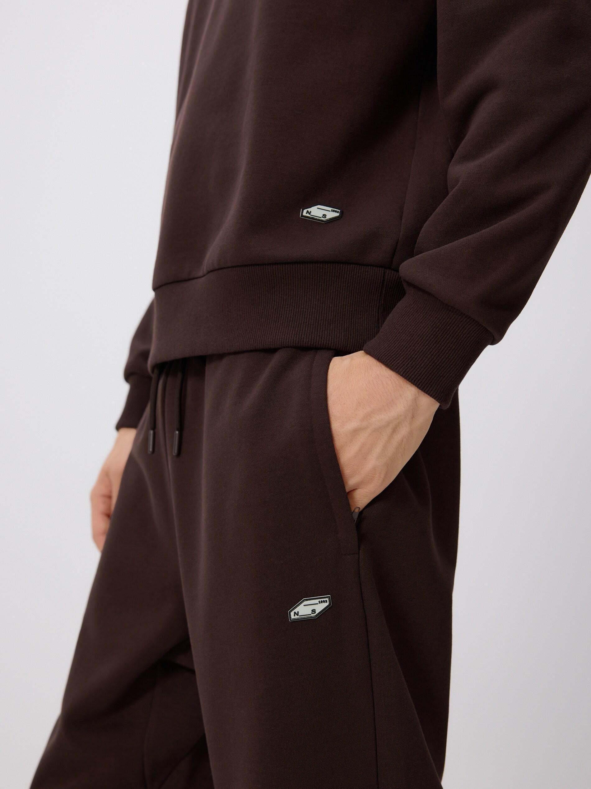 Brown Comfort Sweatpants, Brown, large image number 3