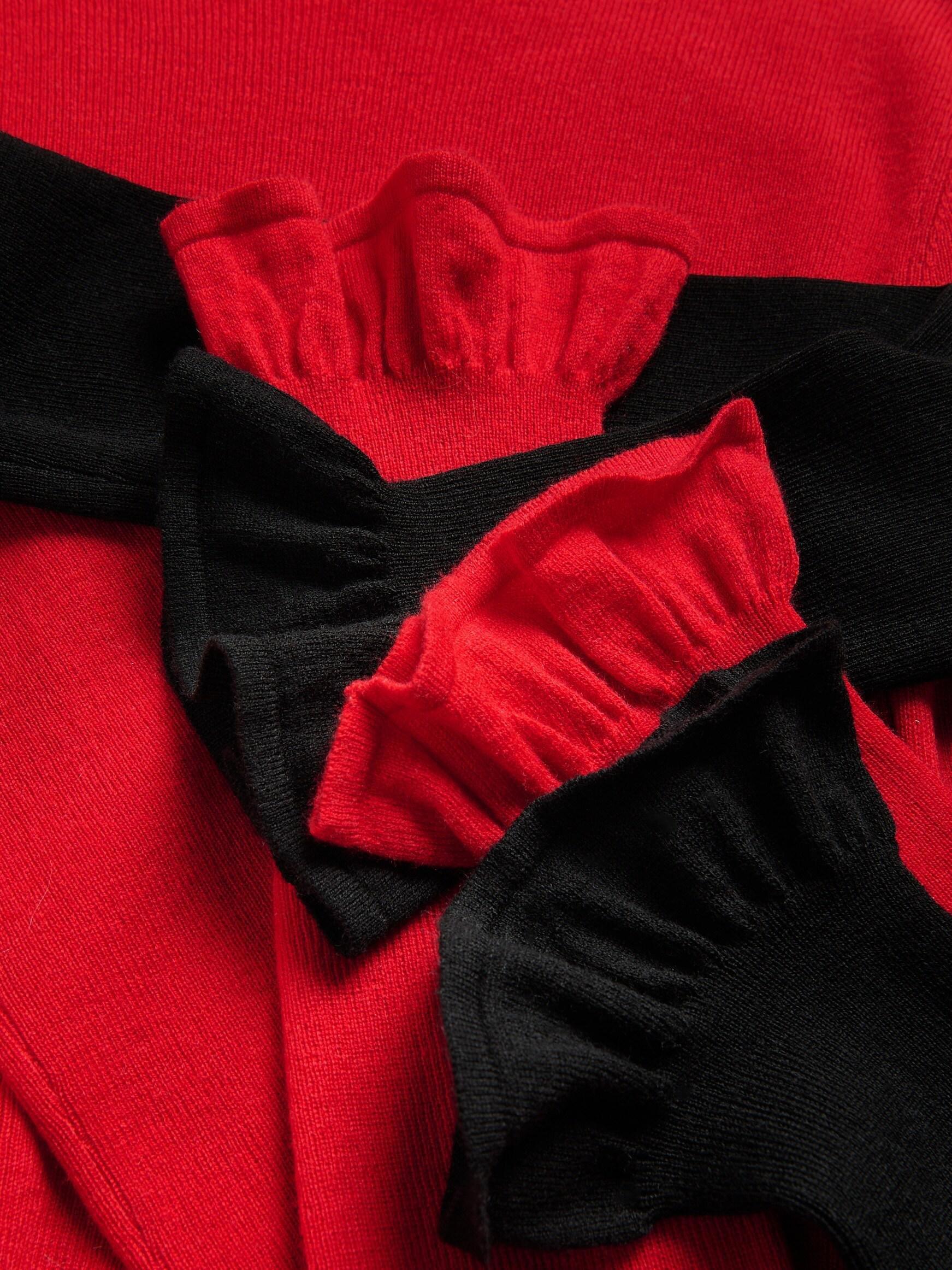 Red Sweater With Added Wool, Red, large image number 4