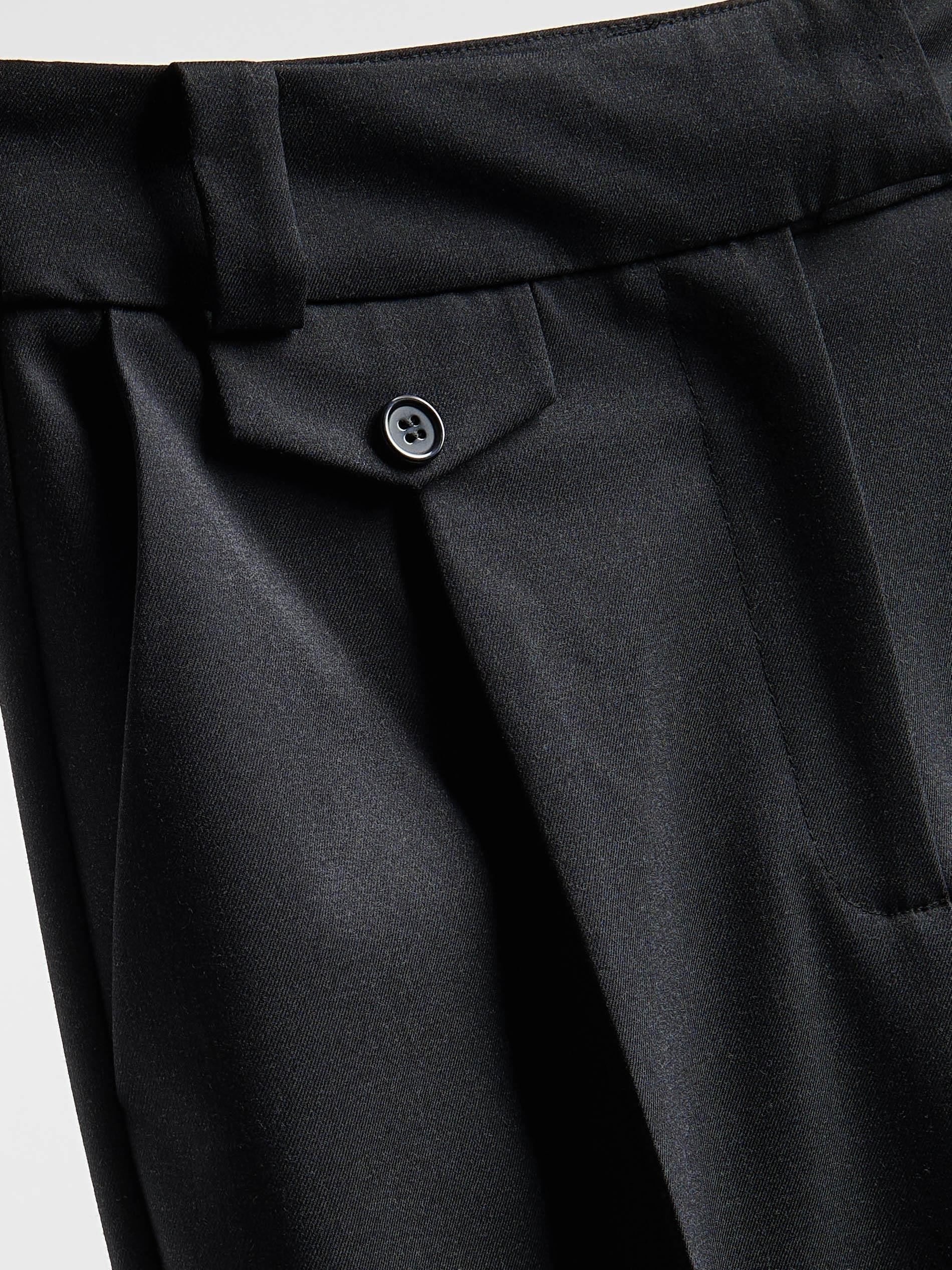 Black Trousers With Pressed Crease, Black, large image number 5