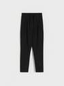 Reserved - Black Belted Cigarette Trousers
