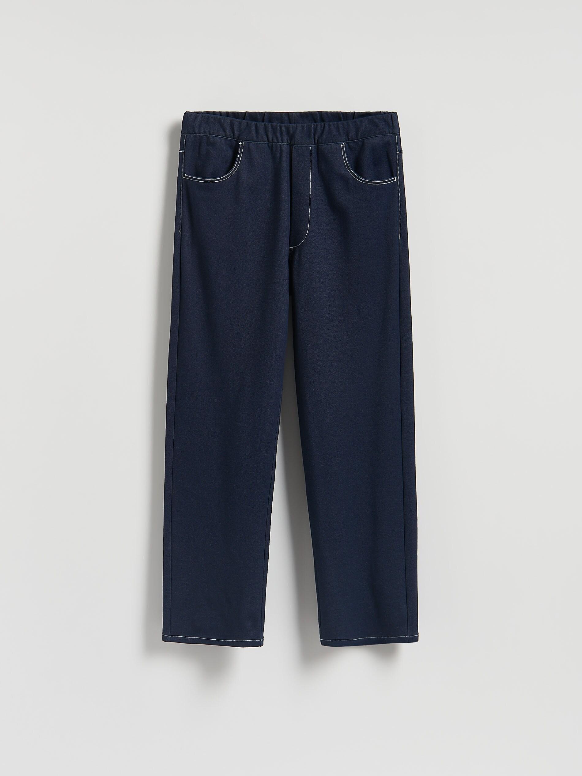 NAVY Wide leg trousers, Navy, large image number 0