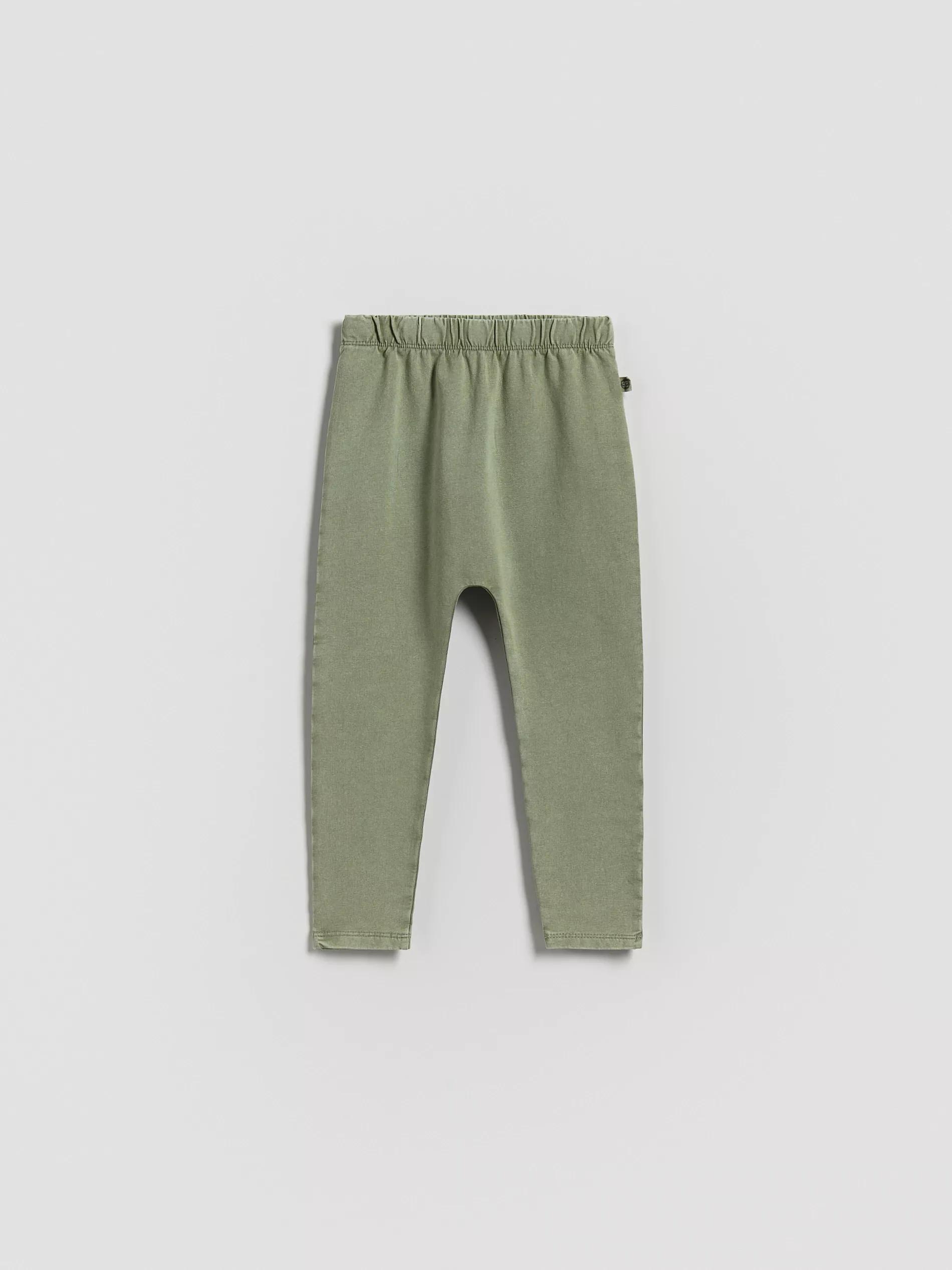 Brown Cotton Rich Leggings, , medium