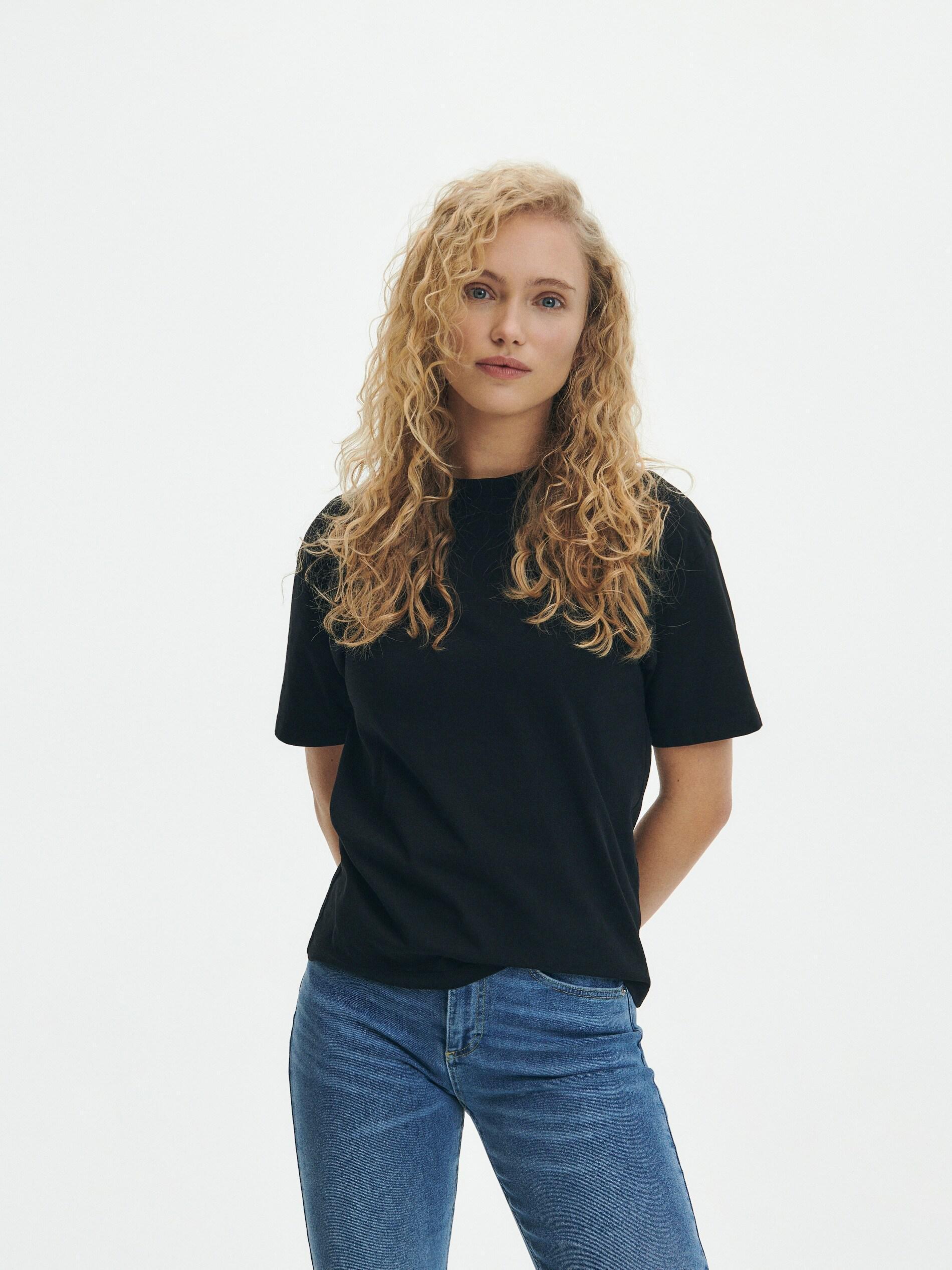 Black Regular Fit T-Shirt, , large image number 2