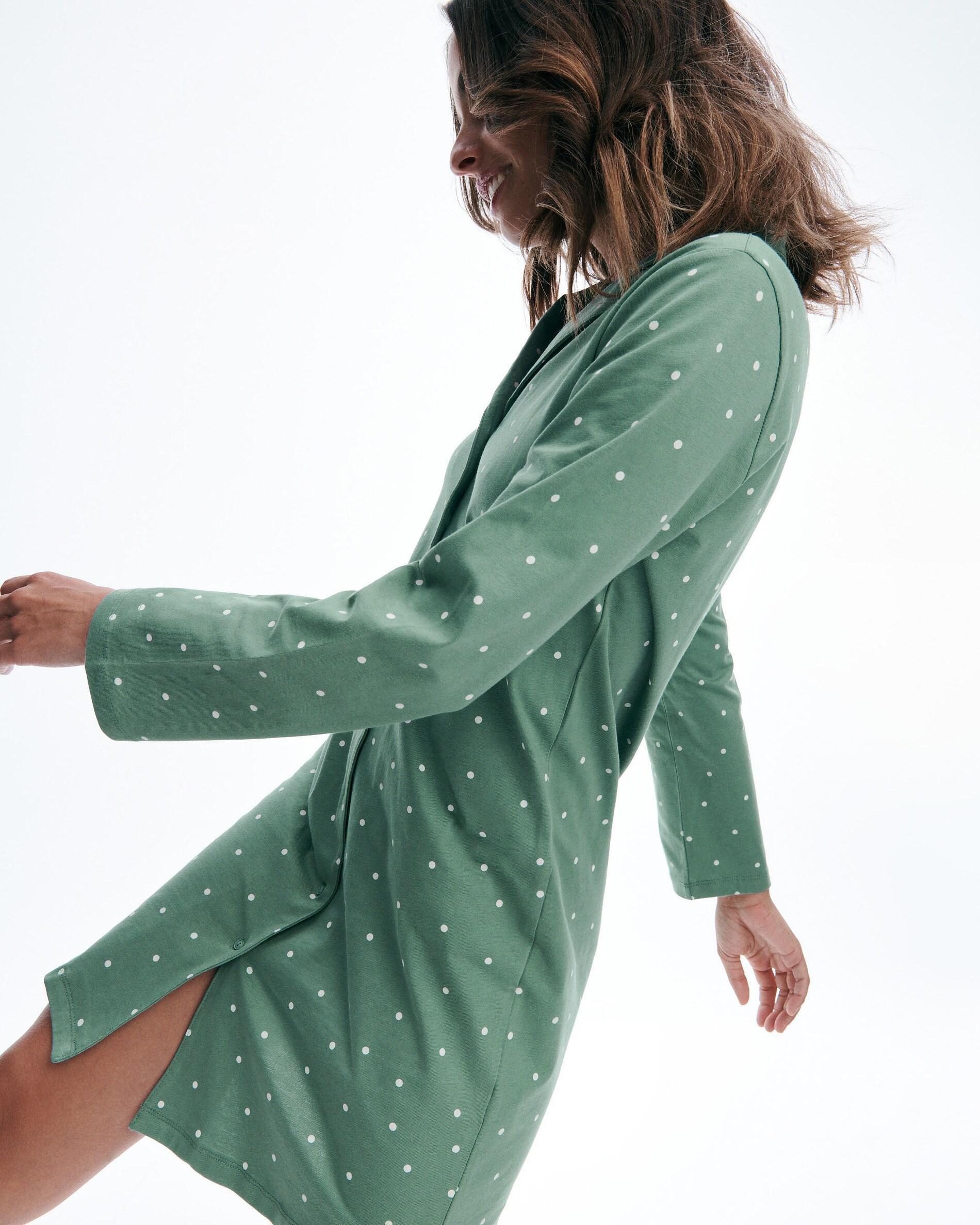 Green Polka Dot Nightdress, , large image number 1
