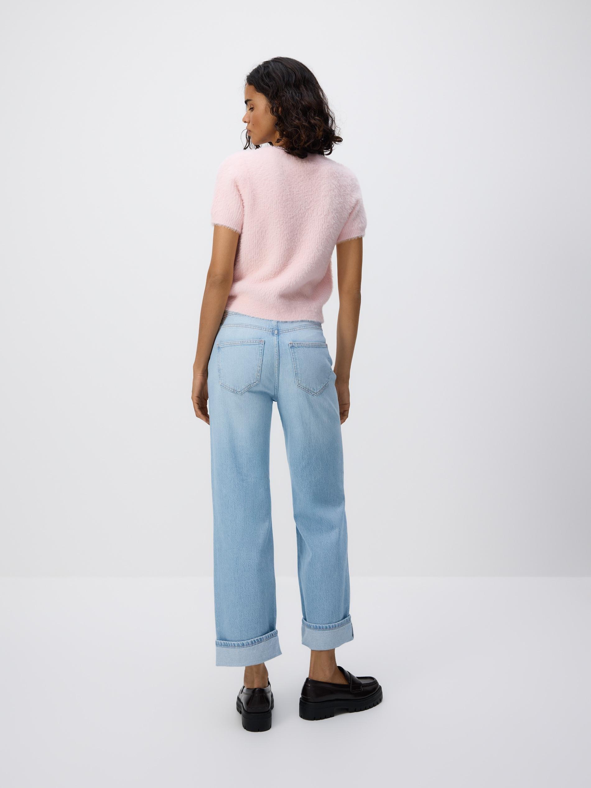 Blue Jeans Trousers & Scarf, Blue, large image number 1