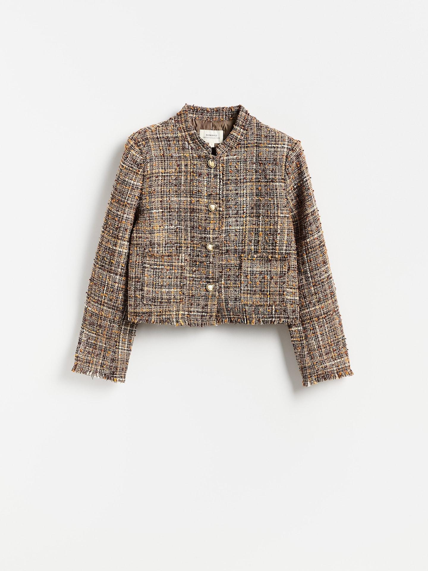 Multicolour Tweed Blazer, Multicolor, medium
