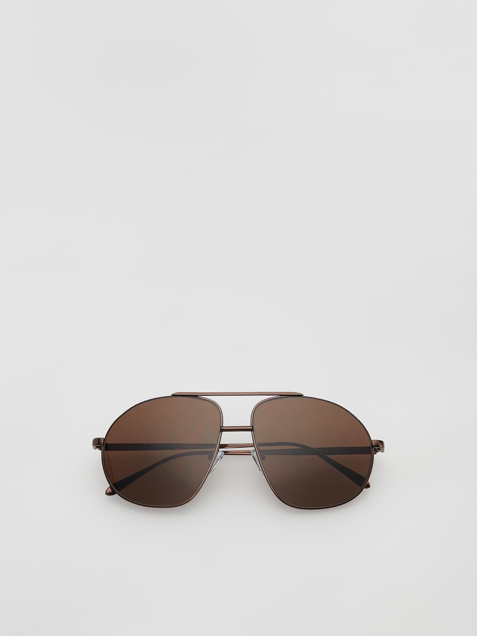 Brown Aviator Sunglasses, , large image number 0
