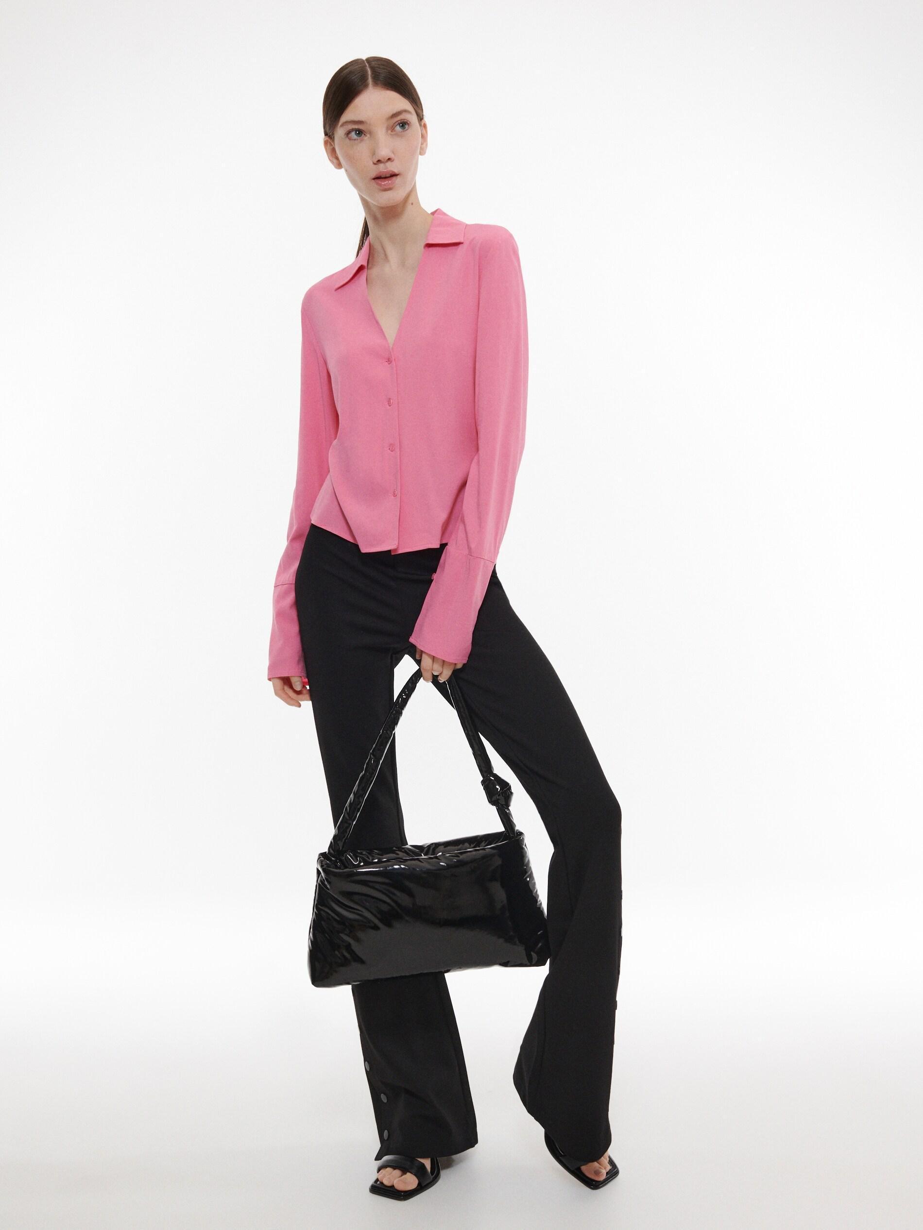 Pink V-Neck Shirt, , large image number 0