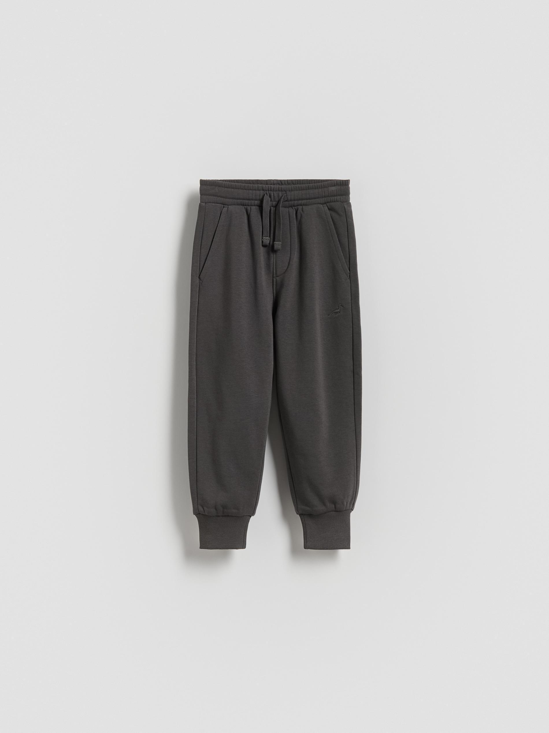 DARK GREY Cotton joggers, Grey, medium