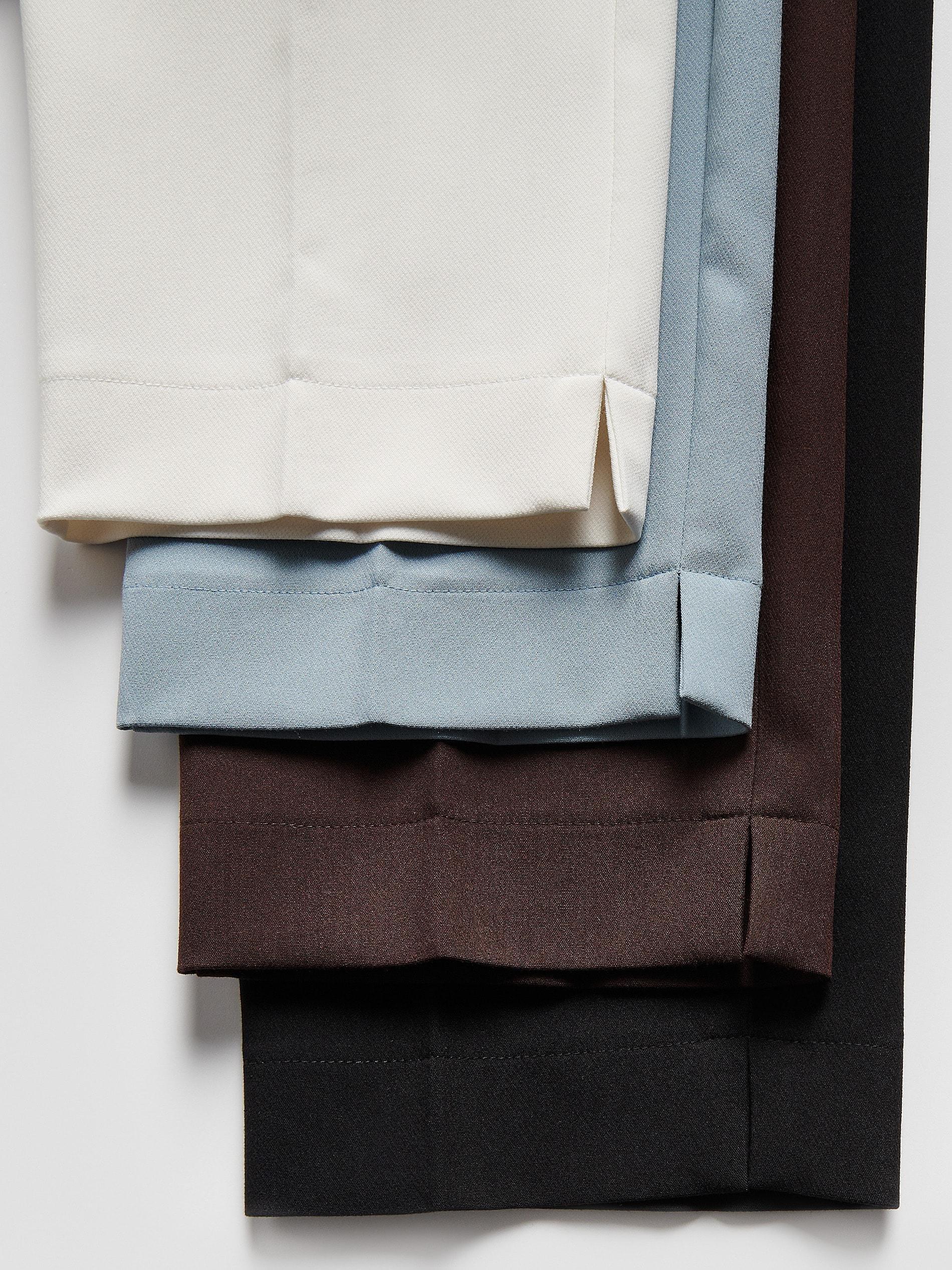 Black Trousers With Pressed Crease, Black, large image number 4