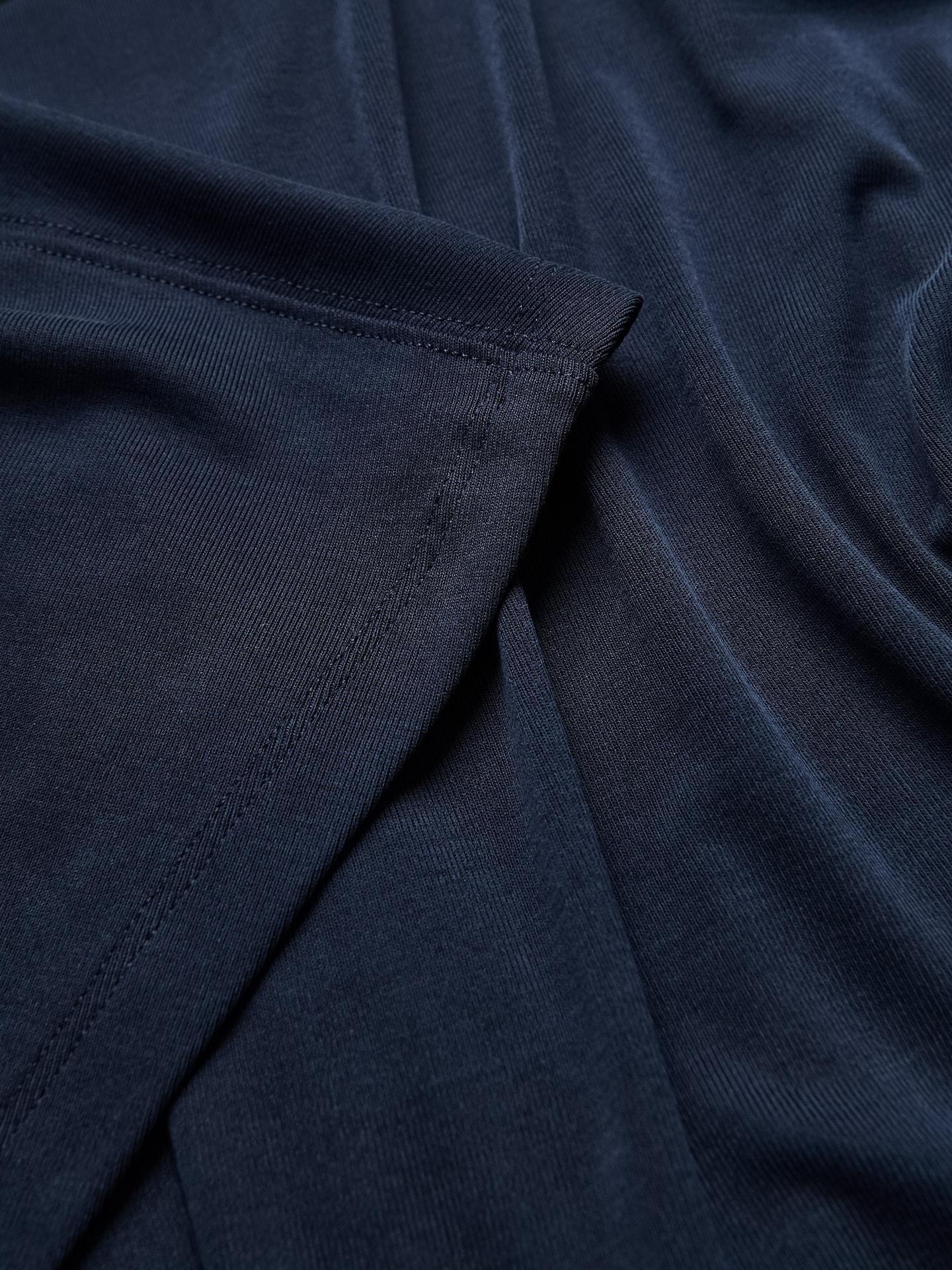 Blue Viscose Blend Blouse, Navy, large image number 6