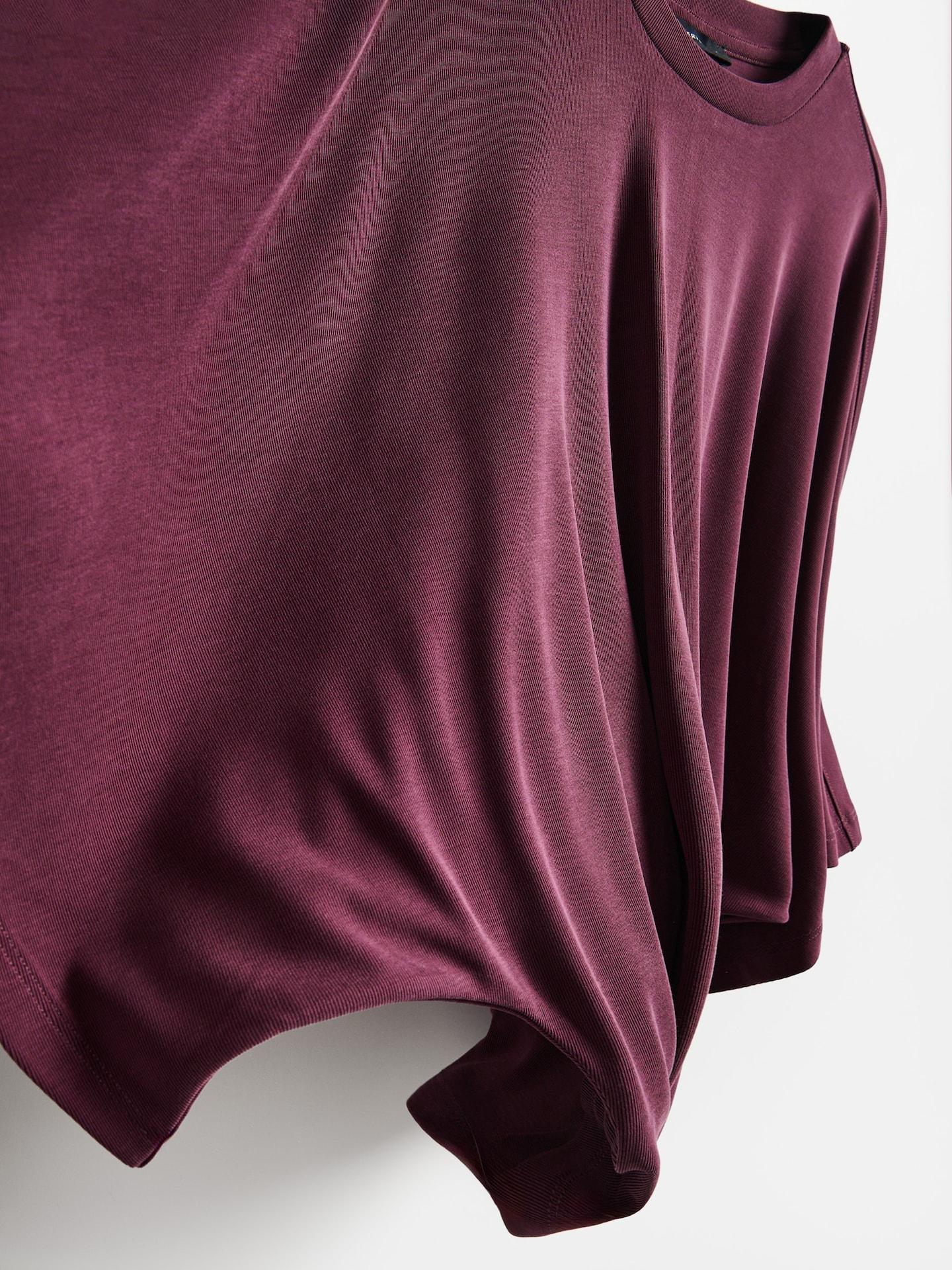 Red Viscose Blend Blouse, Burgundy, large image number 3