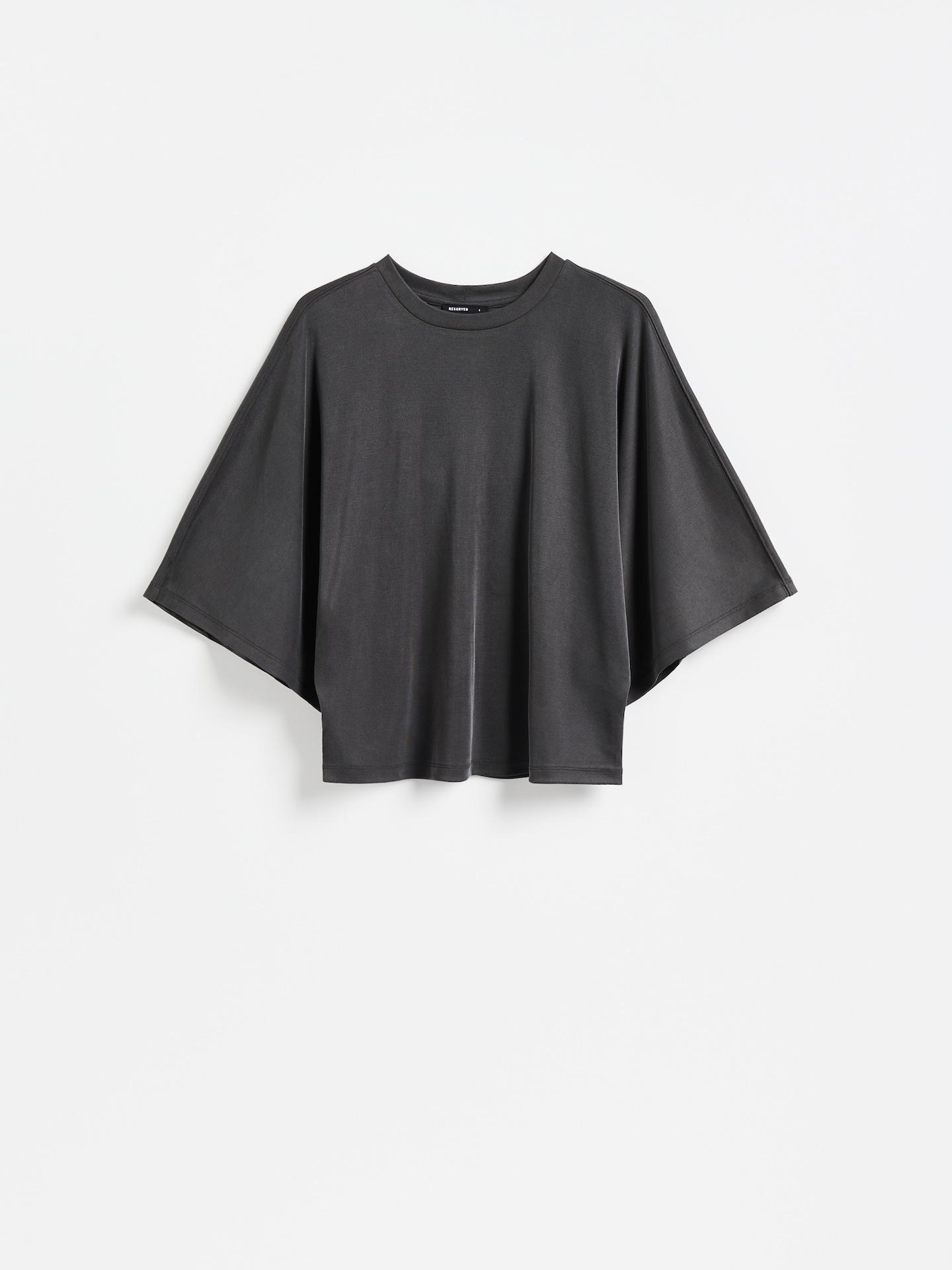 Grey Viscose Blend Blouse, Grey, large image number 0