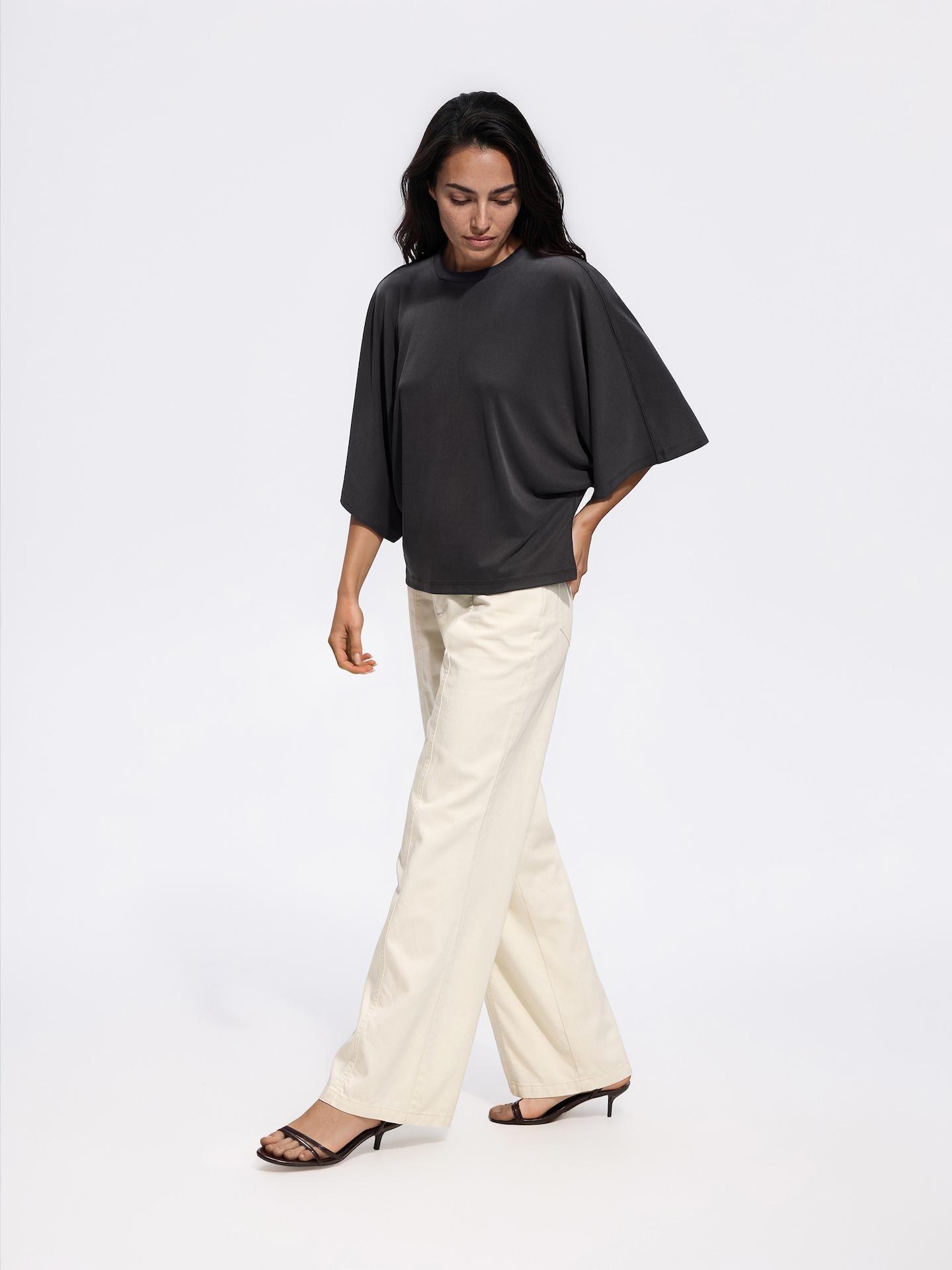 Grey Viscose Blend Blouse, Grey, large image number 2