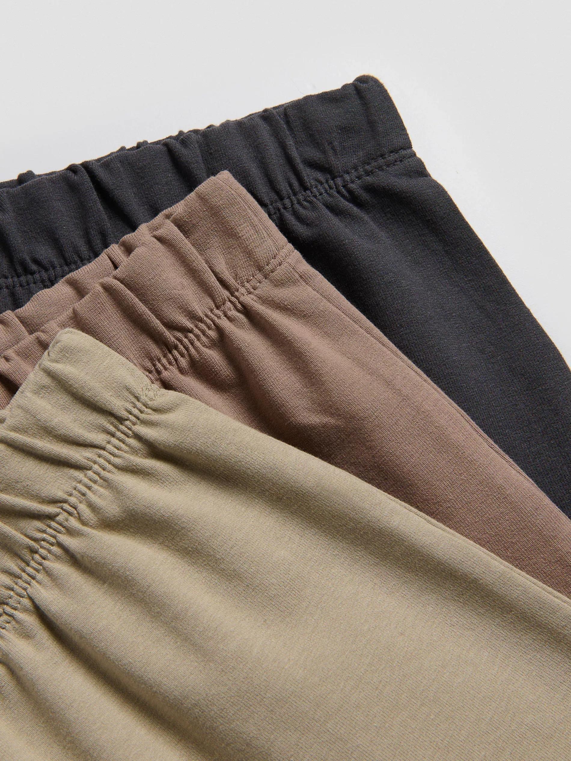 DARK GREY Cotton leggings 3 pack, Grey, large image number 2