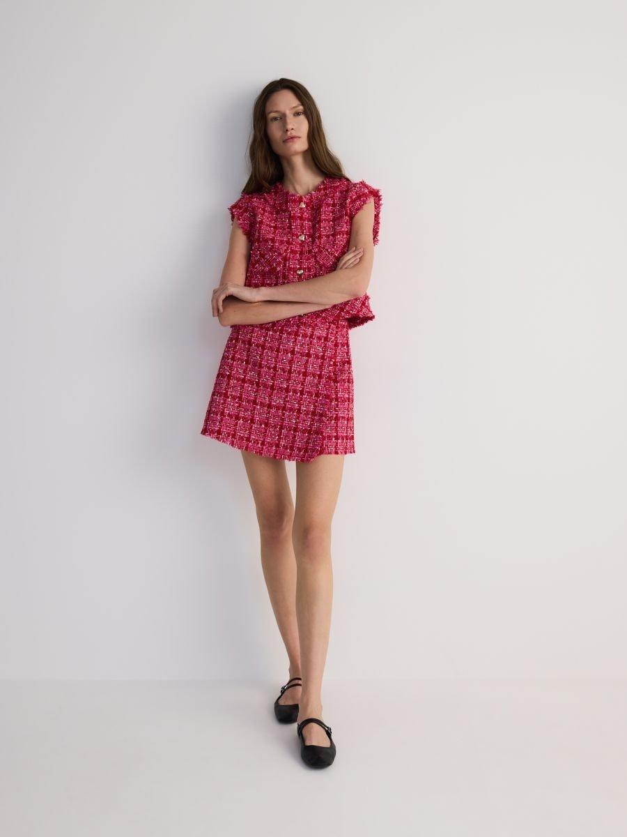 Multicolour Tweed Skort, , medium