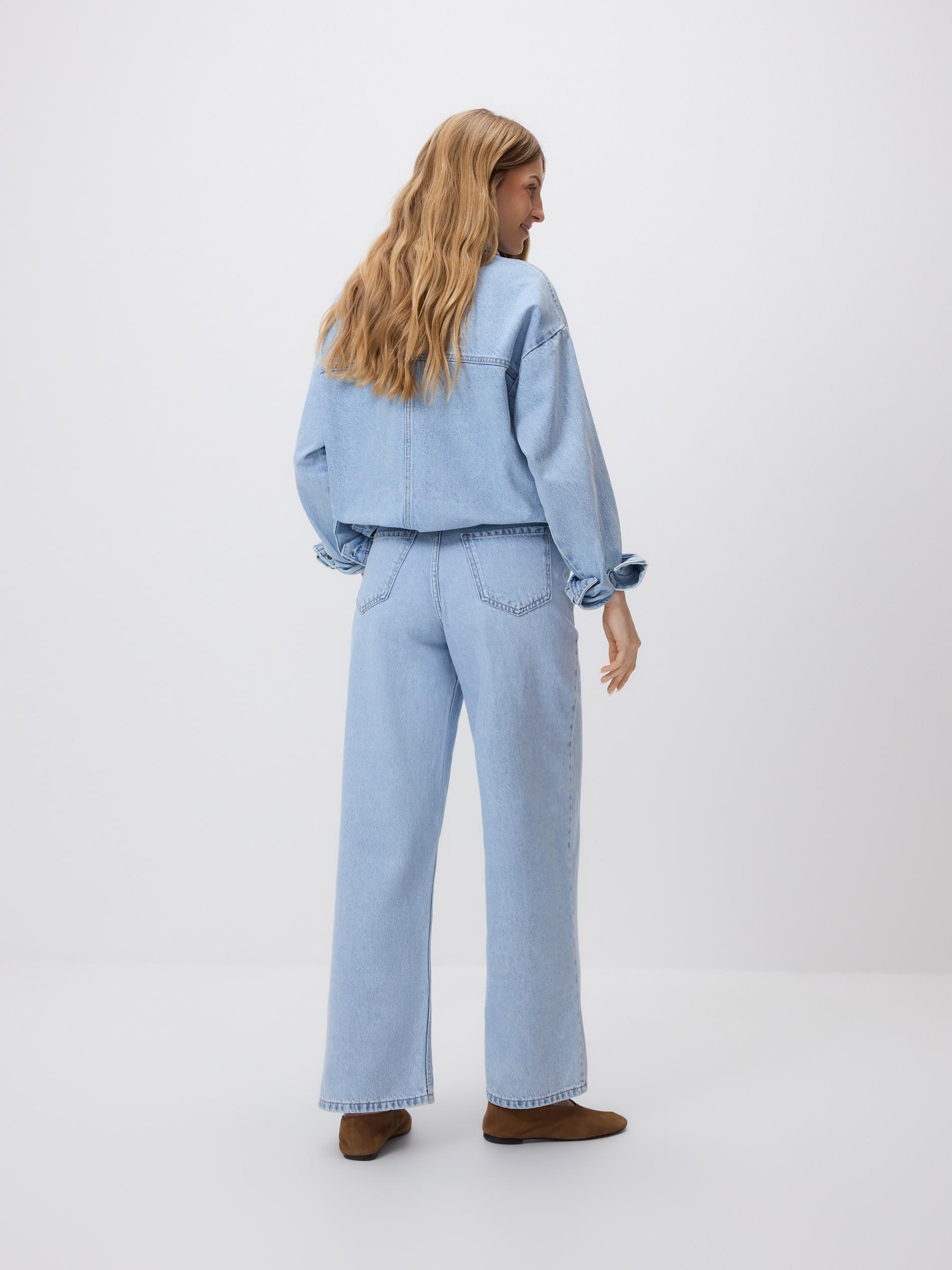 LADIES` JEANS T ROUSERS PALE BLUE JEANS, Blue, large image number 1