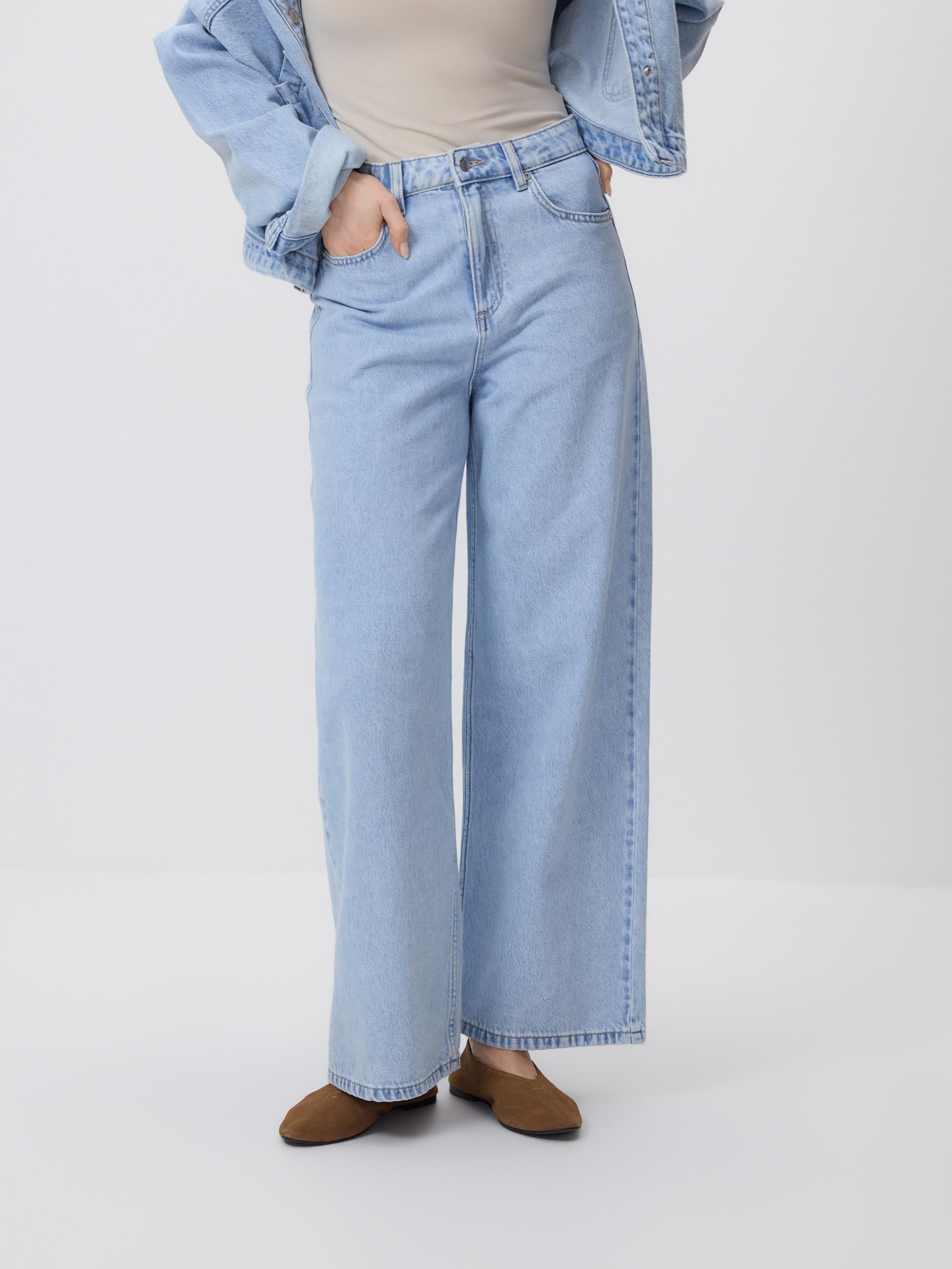 LADIES` JEANS T ROUSERS PALE BLUE JEANS, Blue, large image number 2