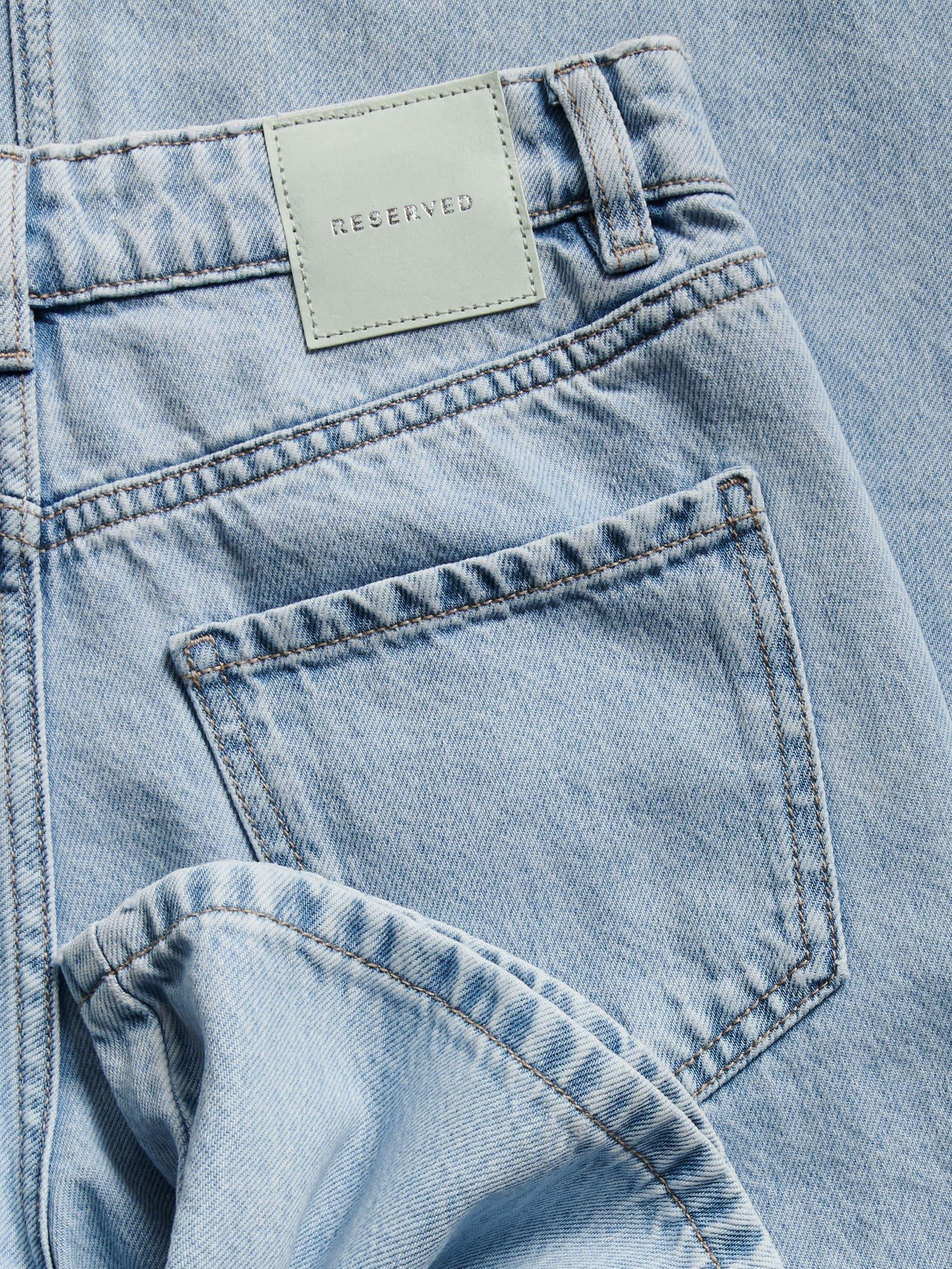 LADIES` JEANS T ROUSERS PALE BLUE JEANS, Blue, large image number 4