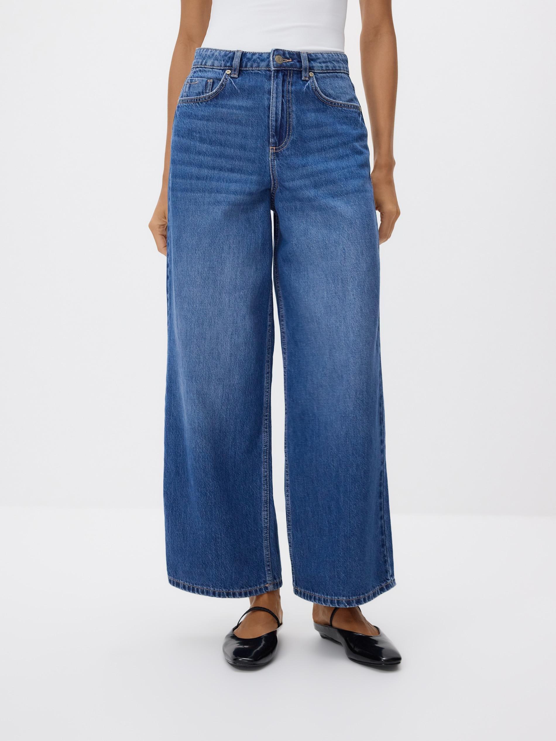 Blue Jeans Wide Leg Jeans, Blue, medium