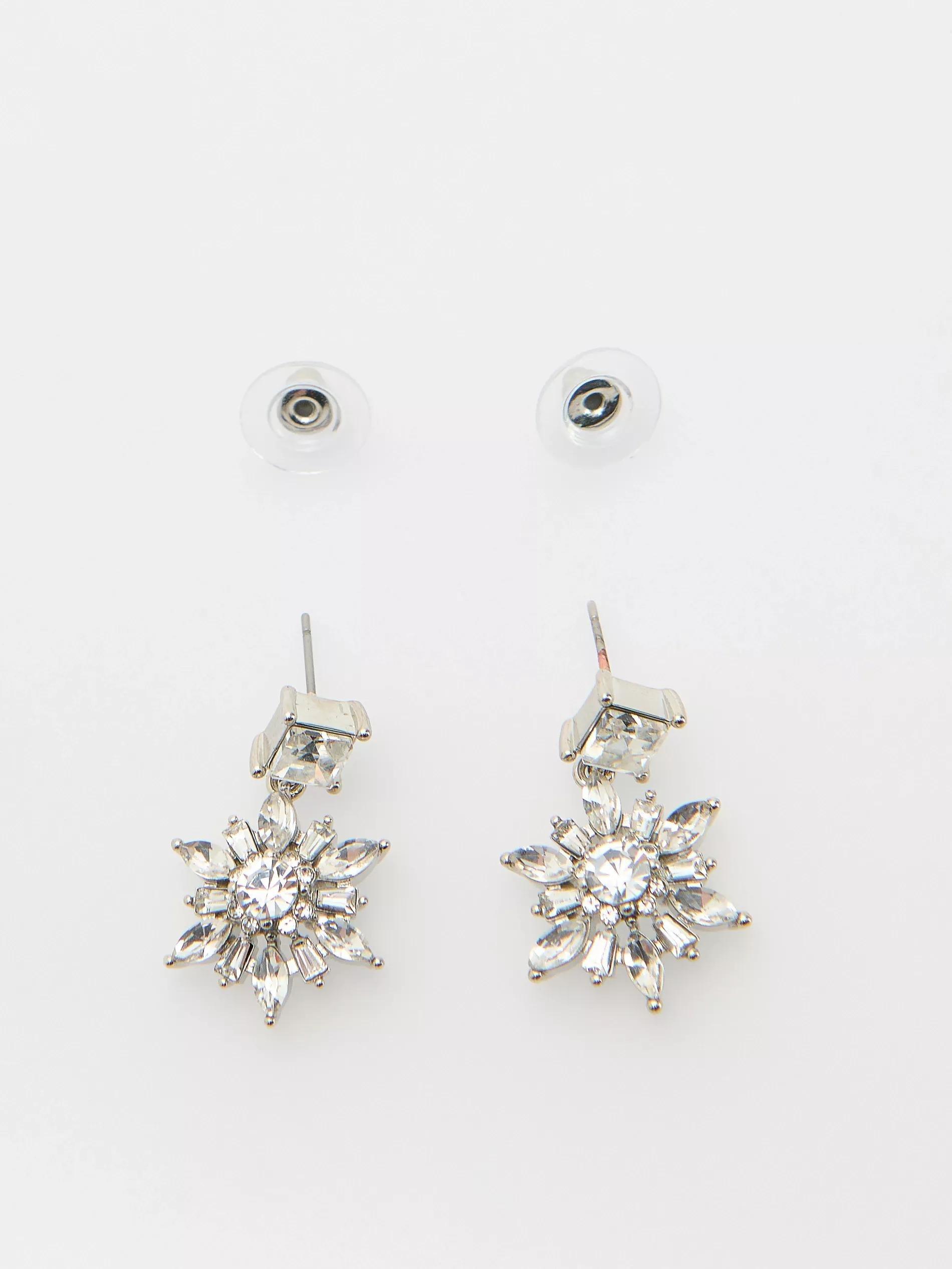 Silver Dangle Earrings, Silver, large image number 4