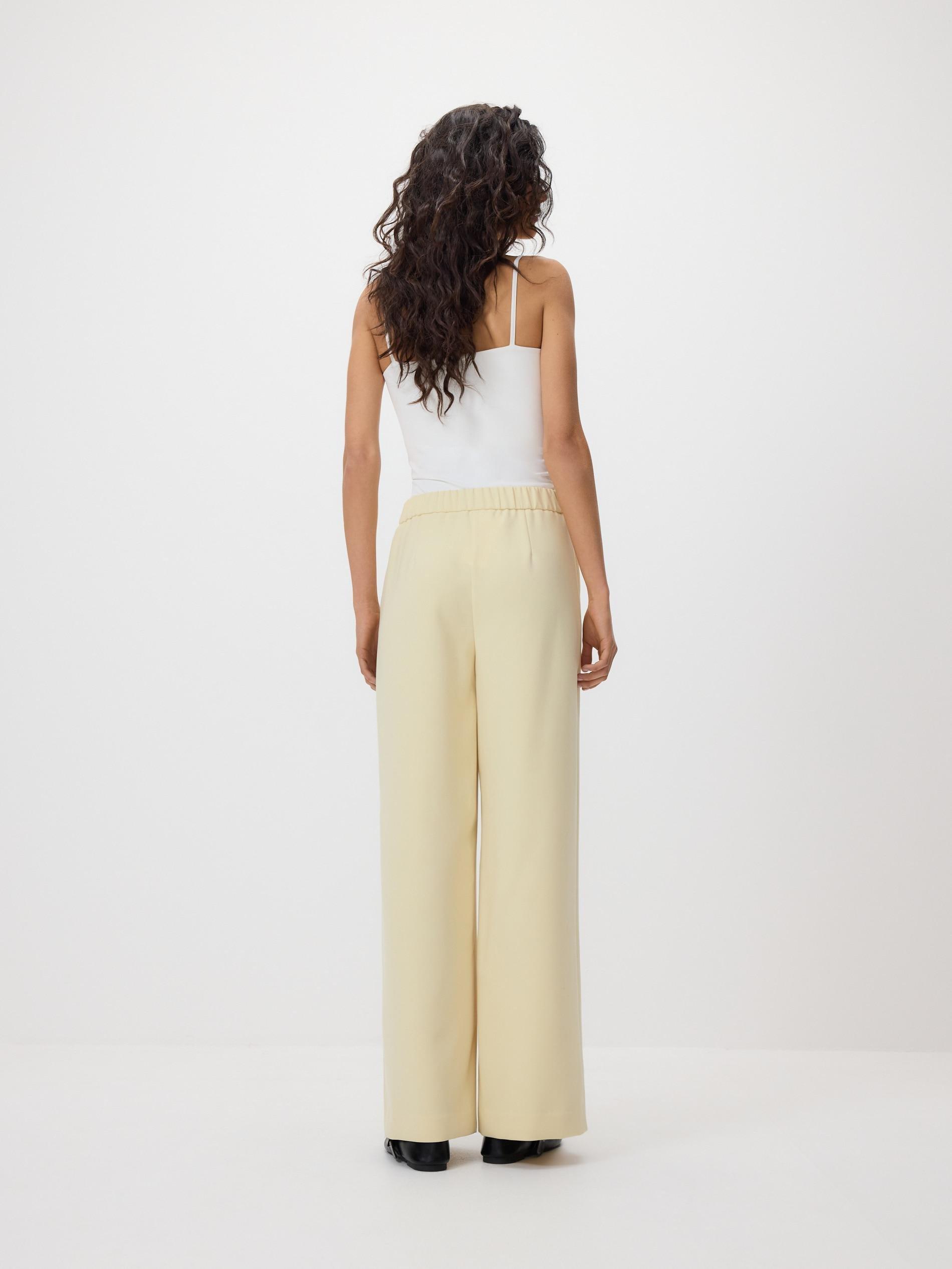 Yellow Wide Leg Trousers, Yellow, large image number 2