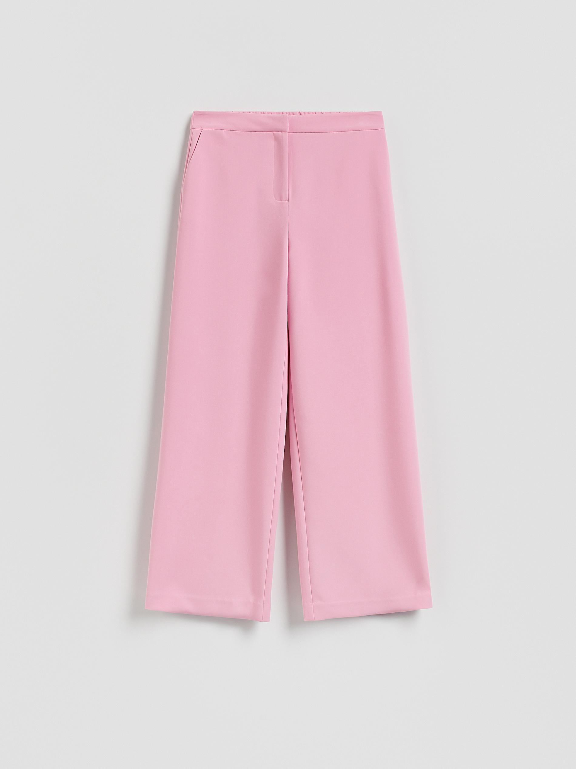 Pink Wide Leg Trousers, Pink, large image number 3