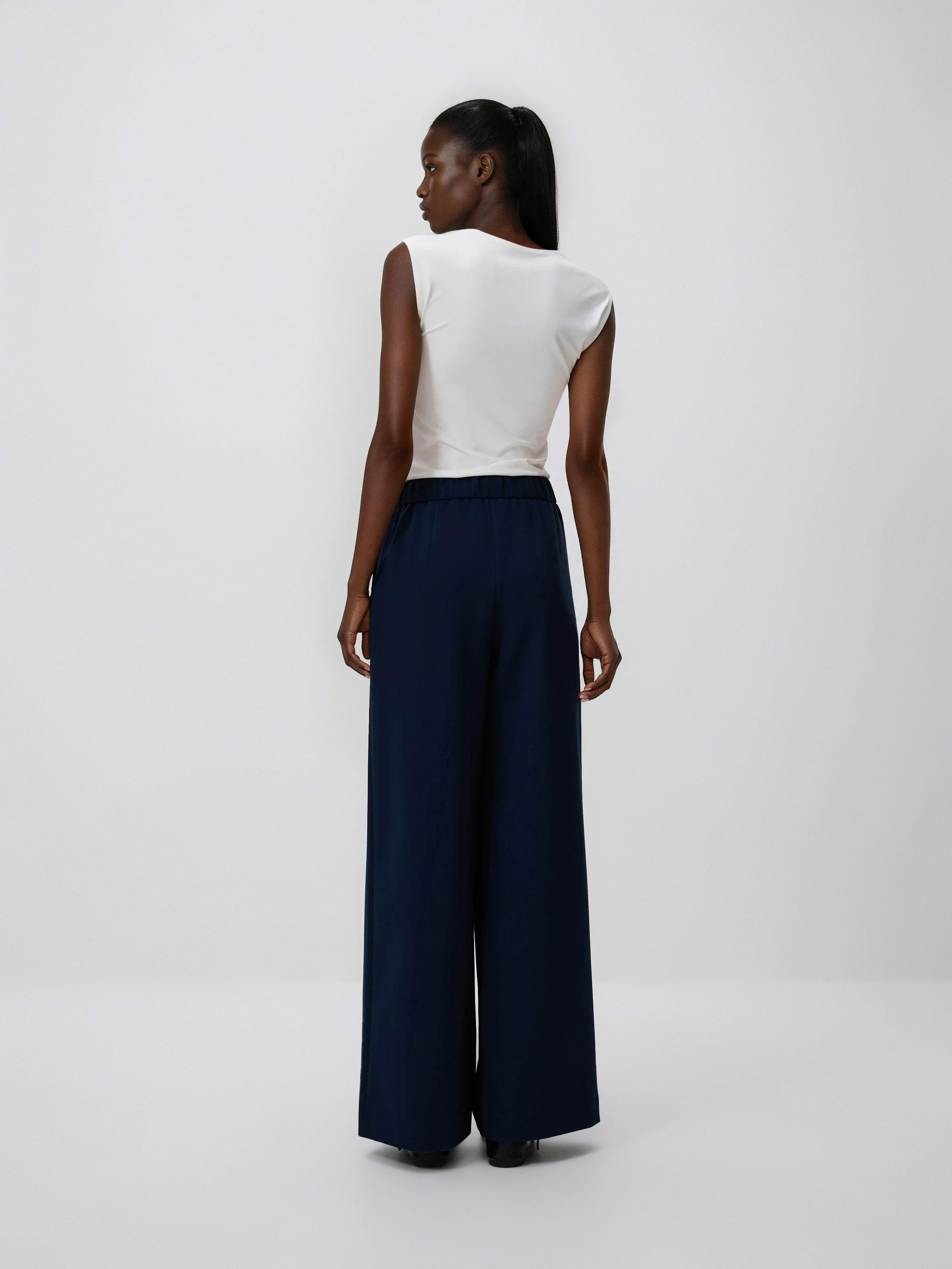 LADIES` TROUSER S NAVY, Navy, large image number 2