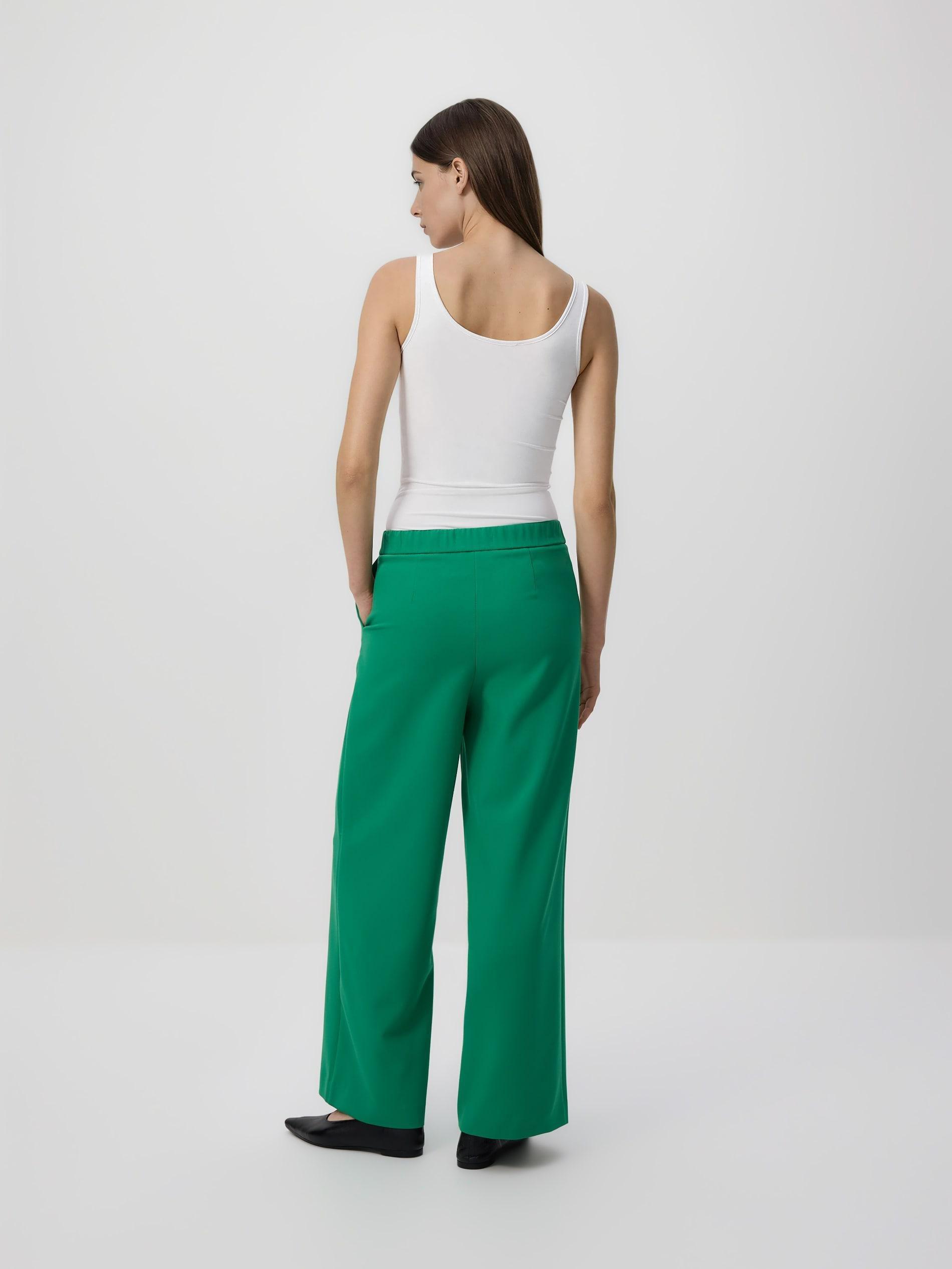 LADIES` TROUSER S GREEN, Green, medium