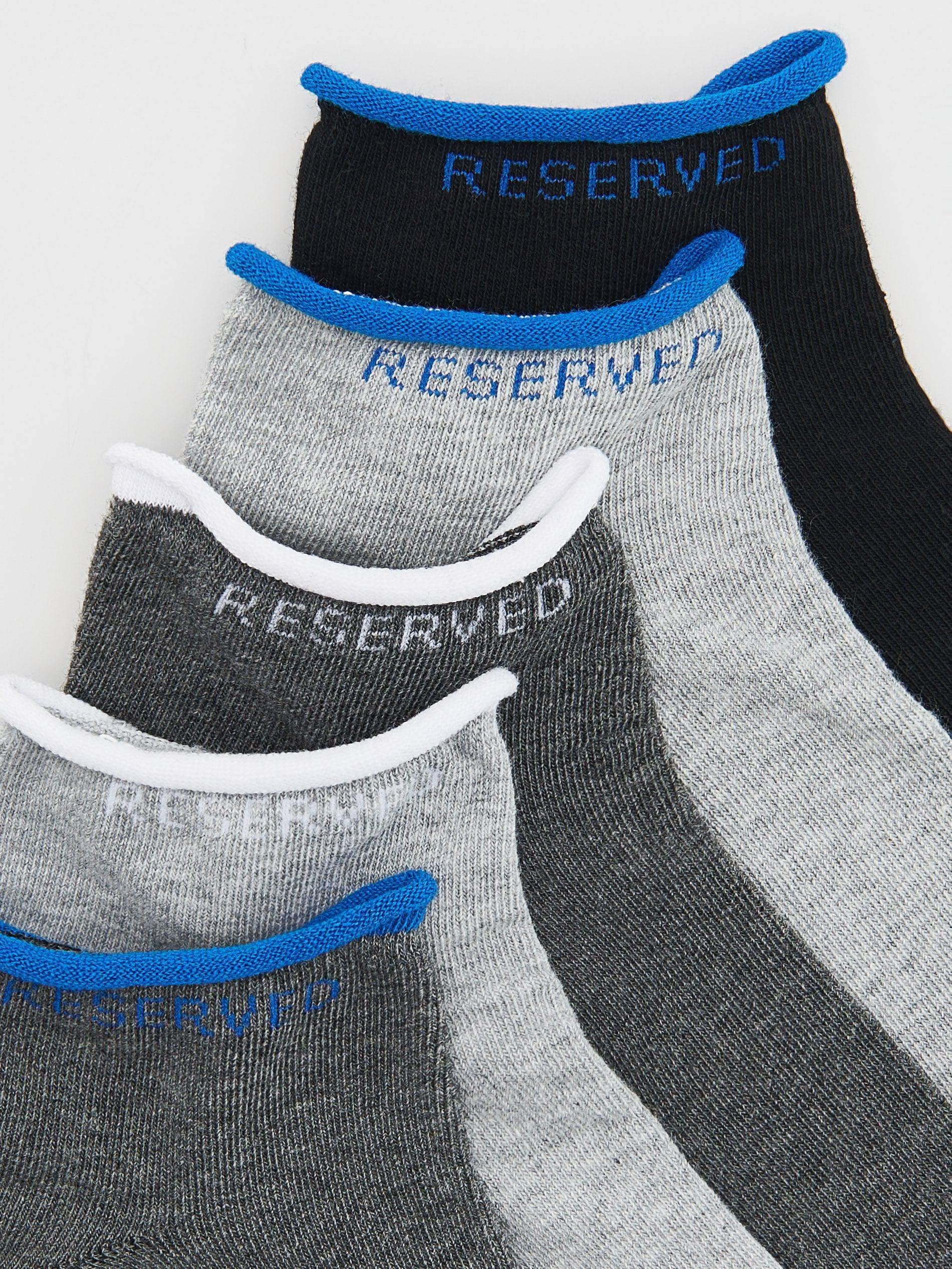 Grey Socks, Set Of 5, , large image number 1