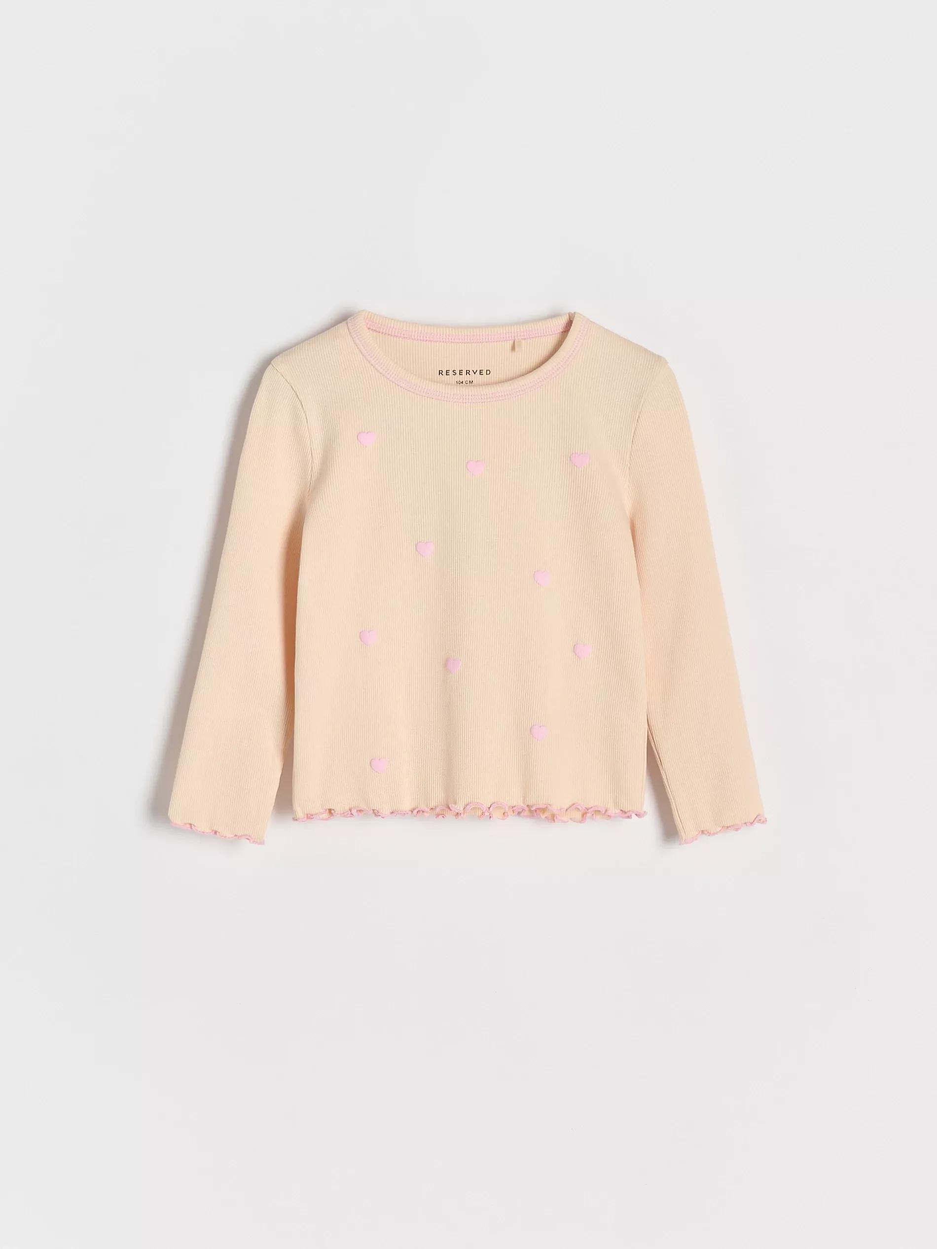 Beige Patterned Blouse, , large image number 1
