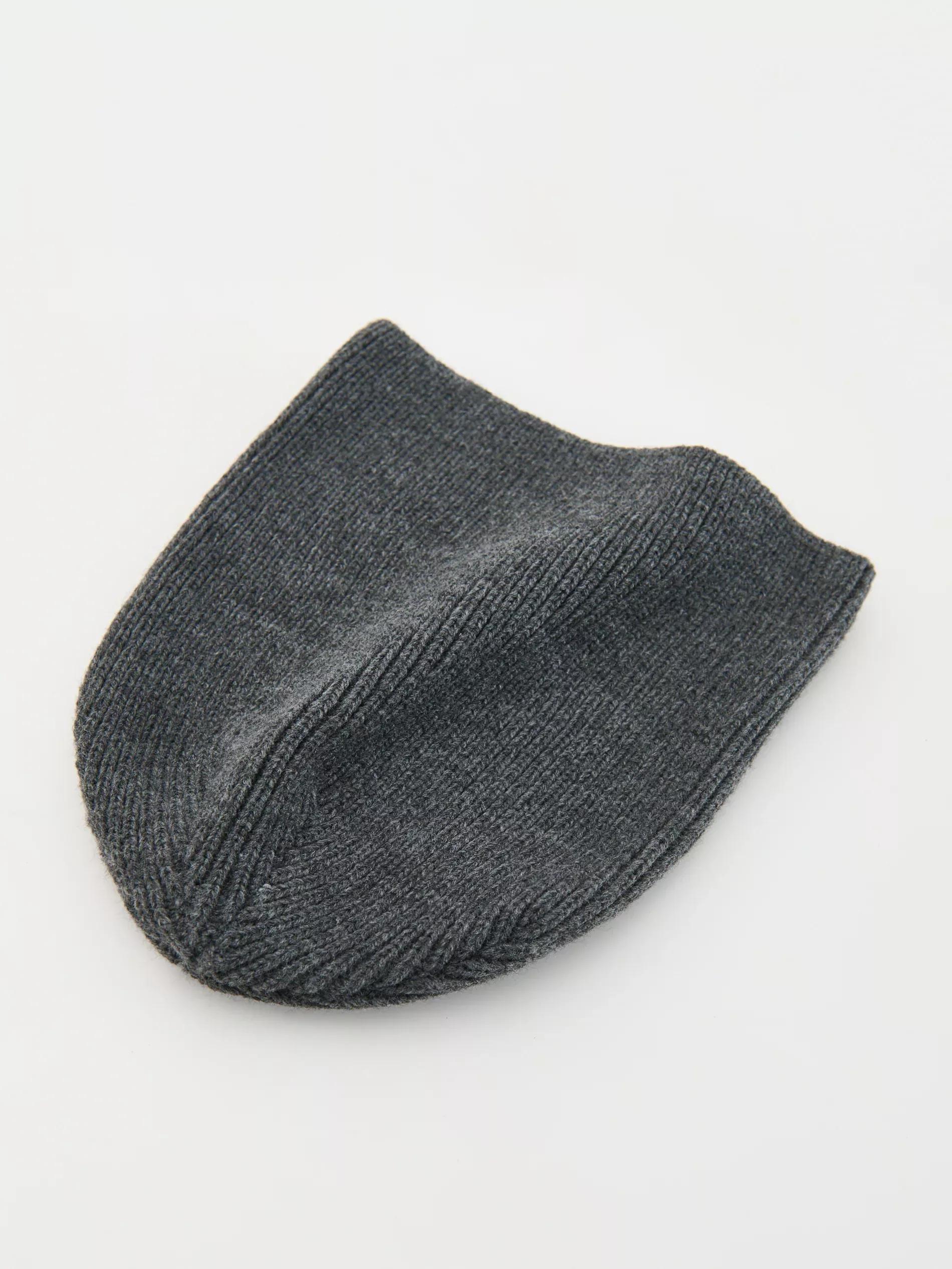 Grey Beanie Hat, Grey, large image number 5
