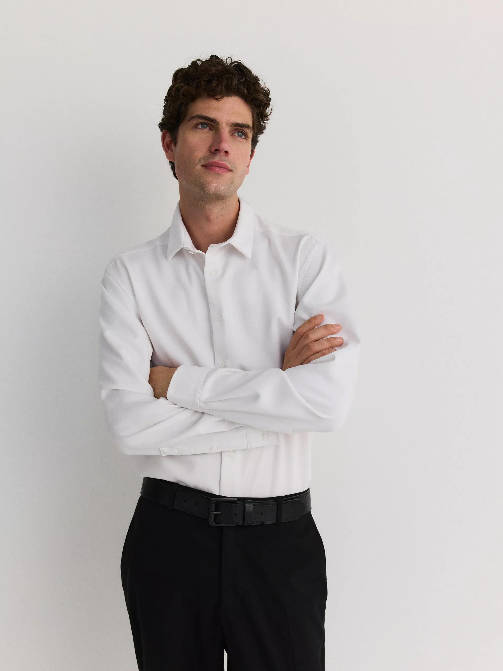 White Comfort Fit Shirt, , large image number 0