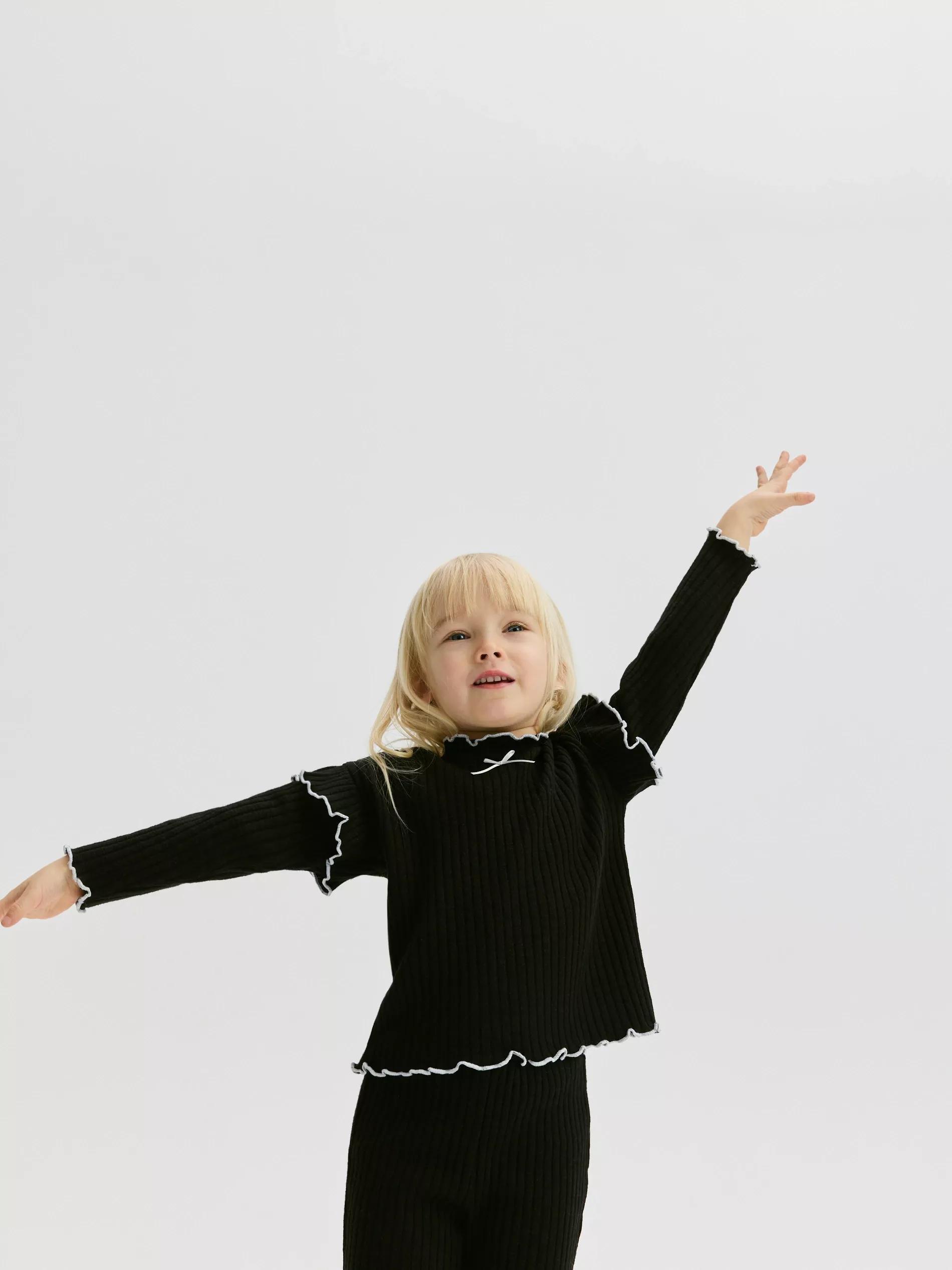Black Blouse, Kids Girl, , medium