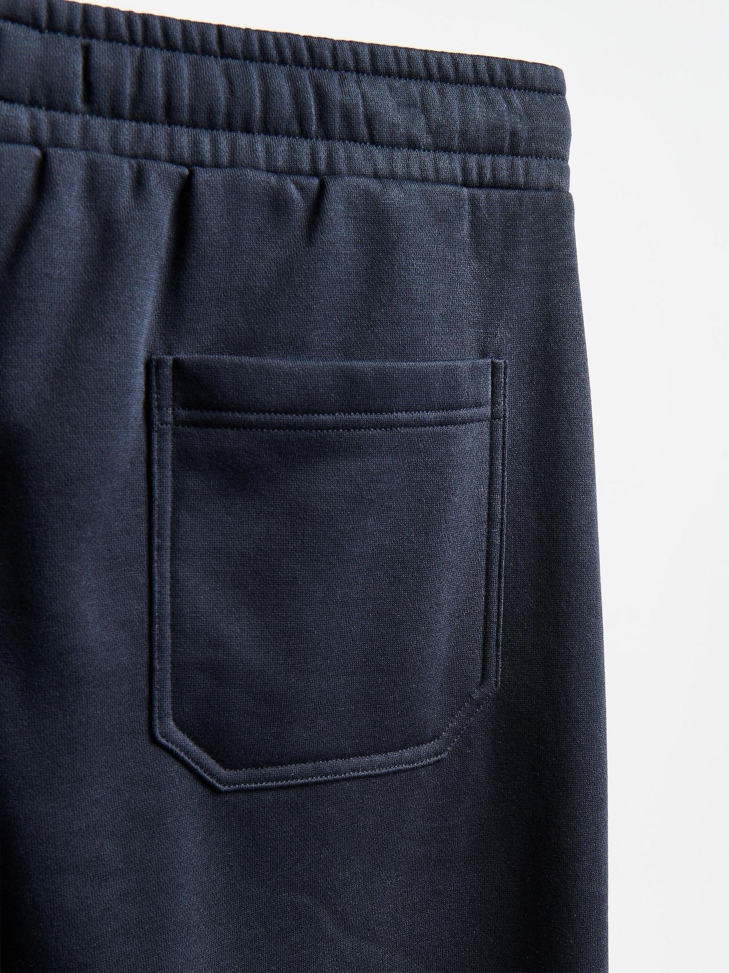 Navy Barrel Trousers With Tie Belt, Navy, large image number 1