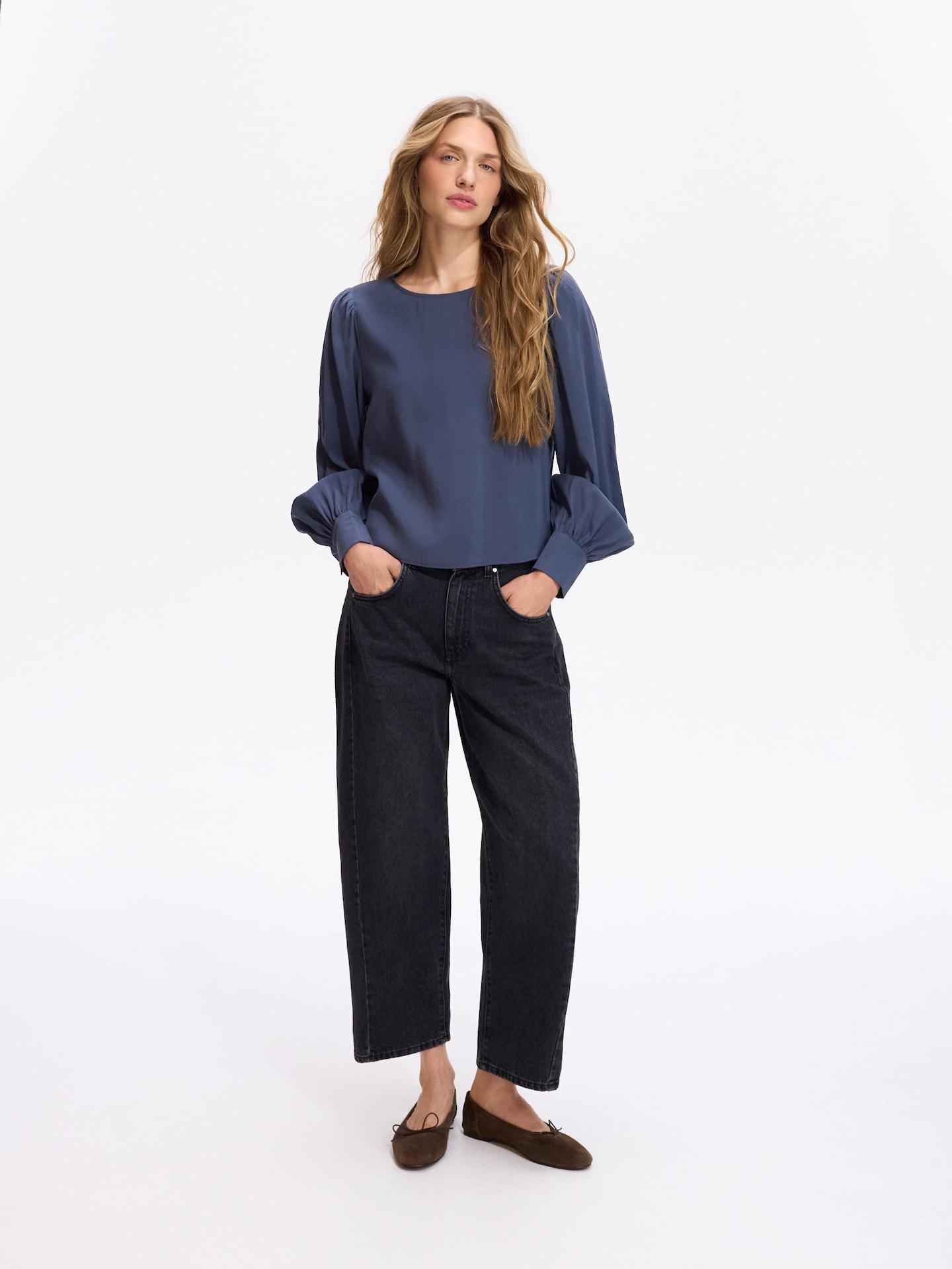 Blue Blouse With Modal, Blue, large image number 2