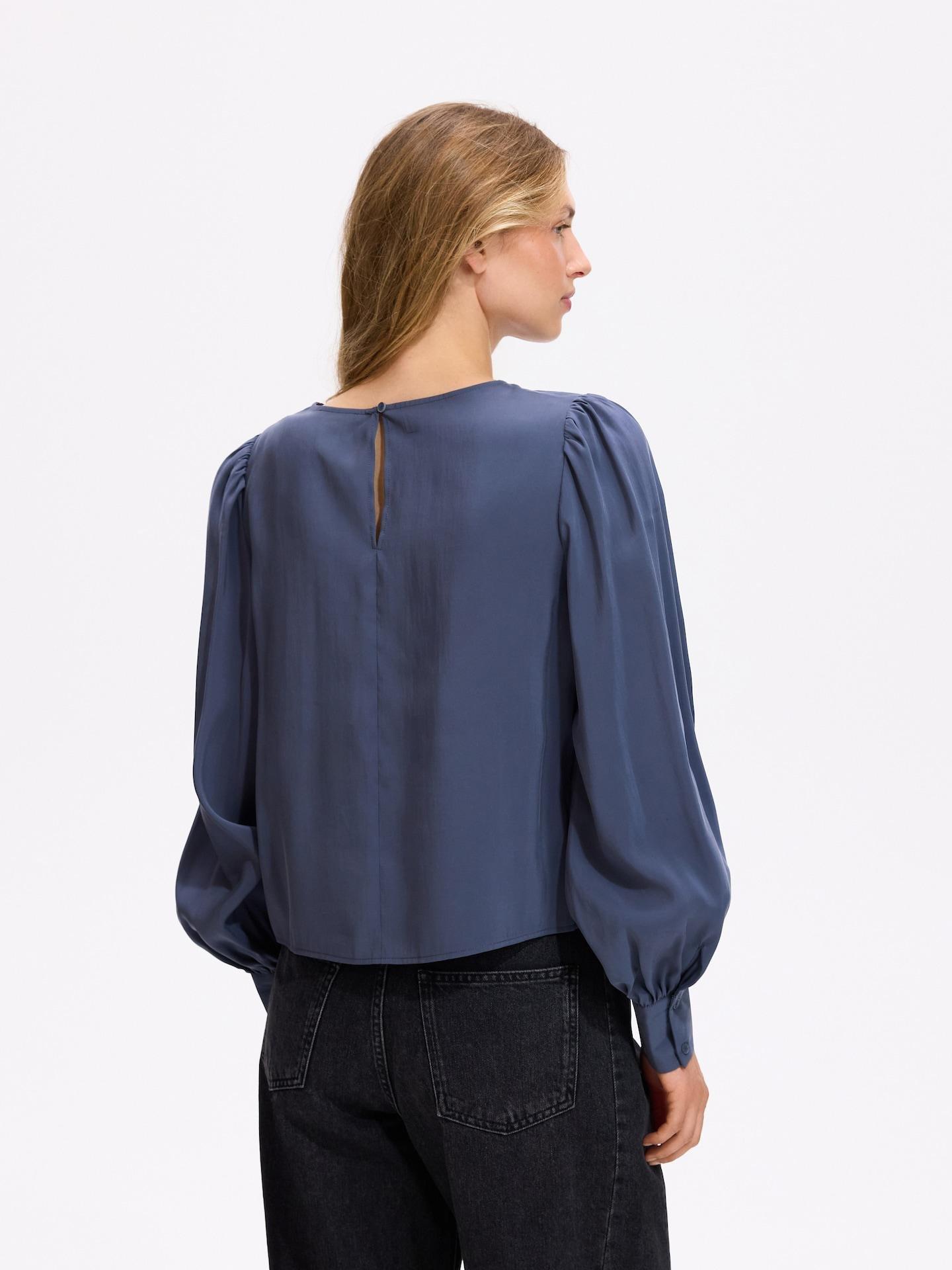 Blue Blouse With Modal, Blue, large image number 3