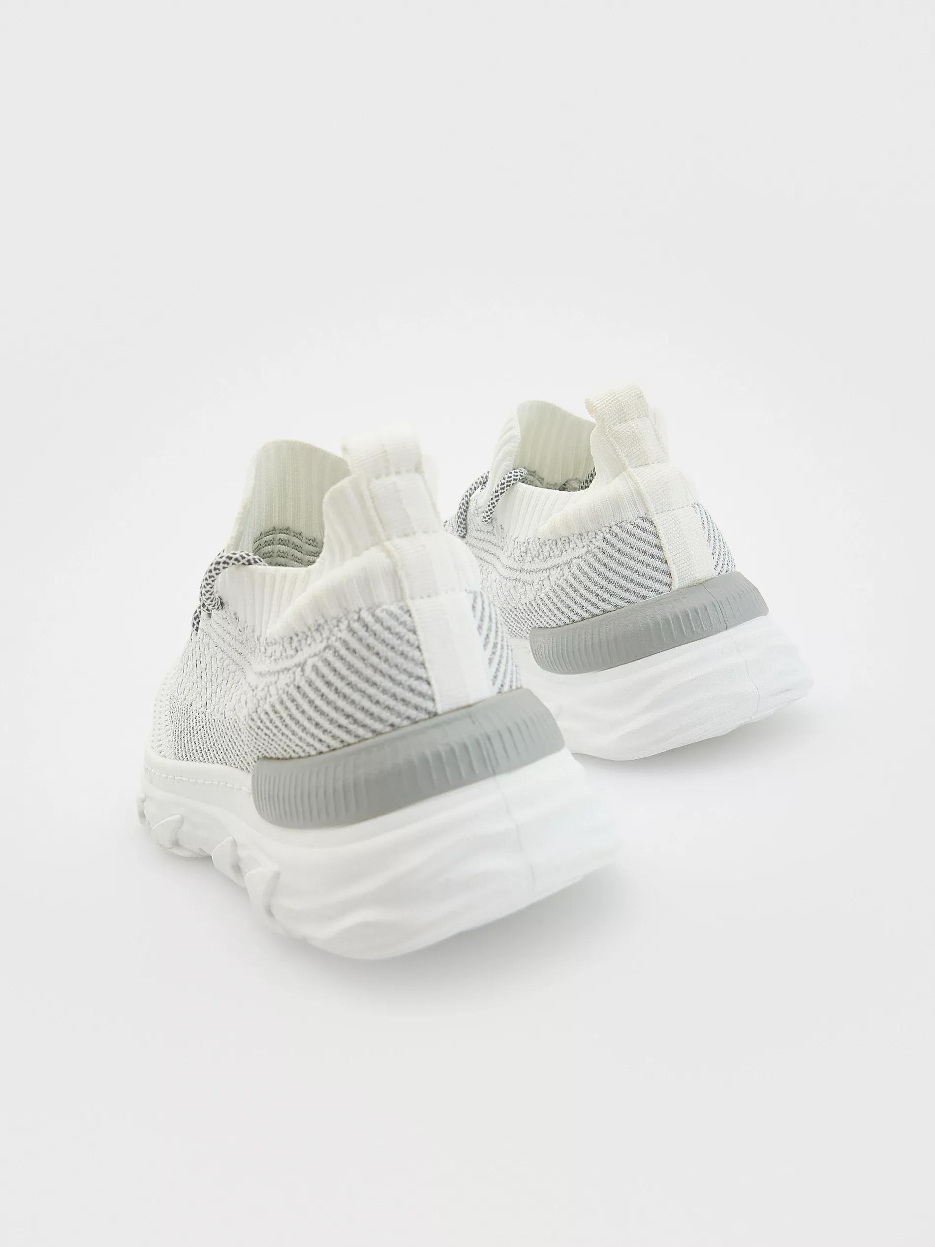 White Sports Sneakers, White, medium