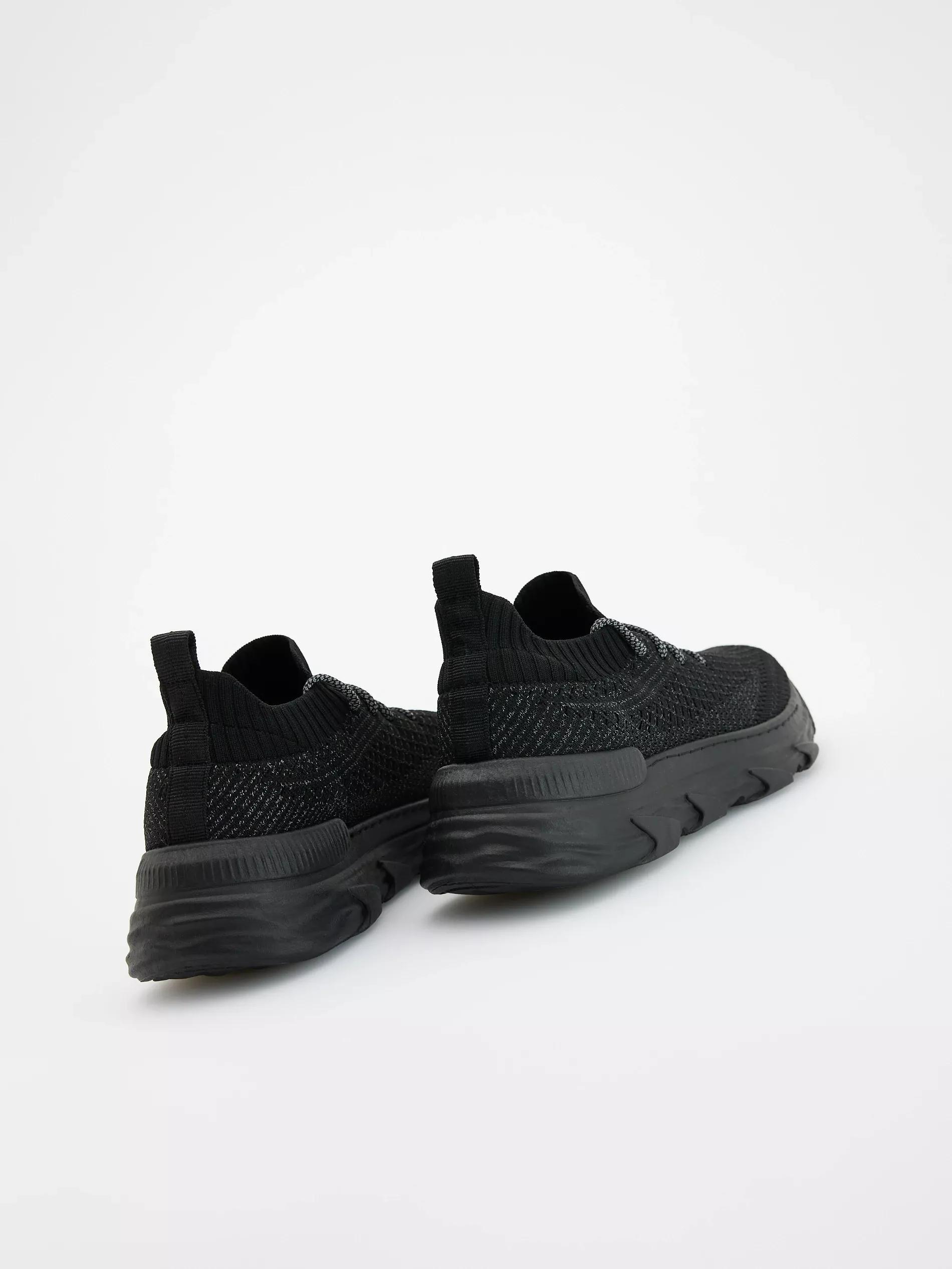 Black Sports Sneakers, Black, medium