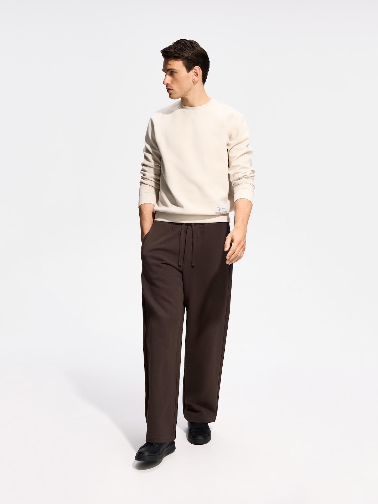 Brown Baggy Trousers, Brown, medium