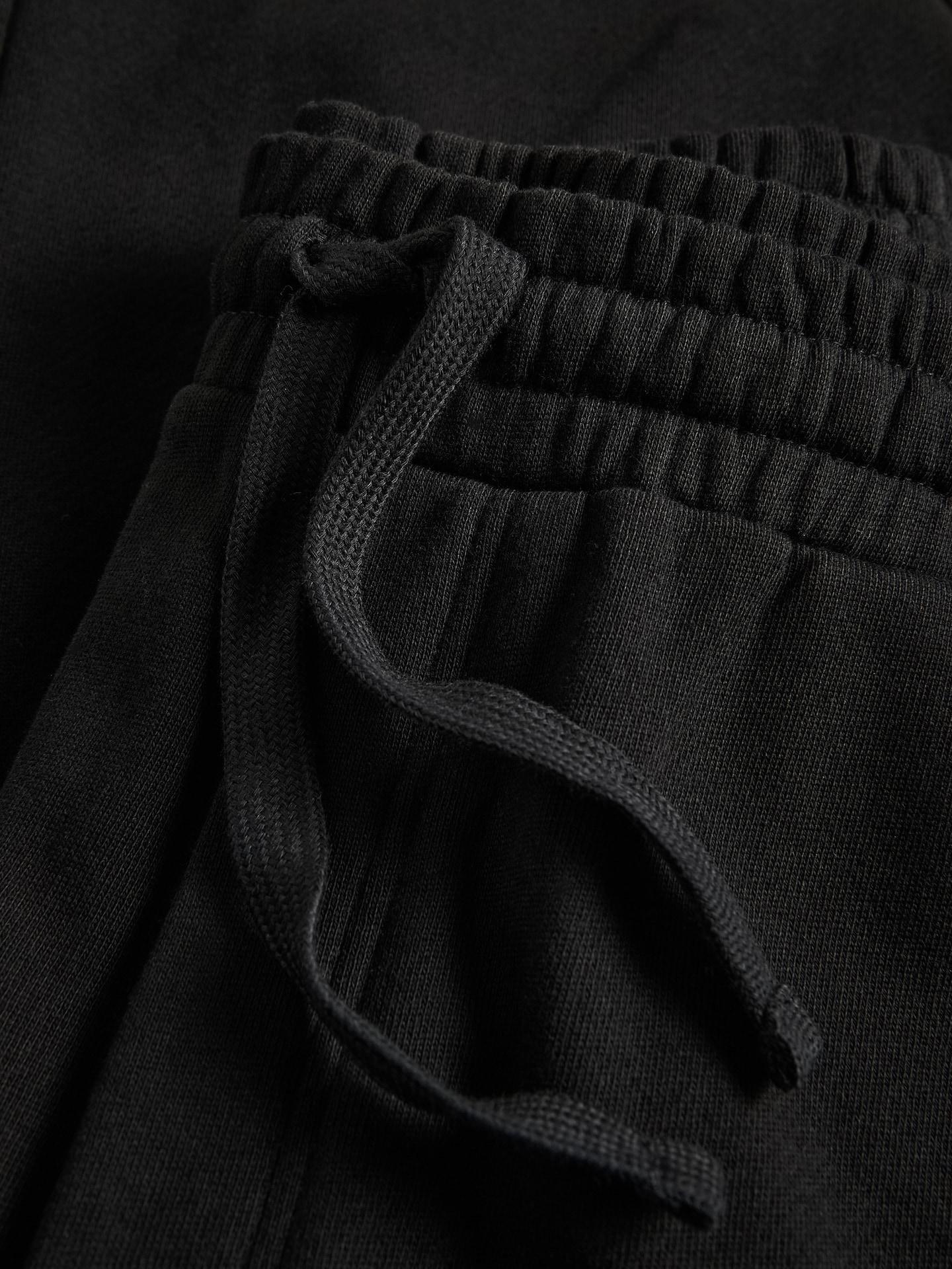 Black Baggy Trousers, Black, medium