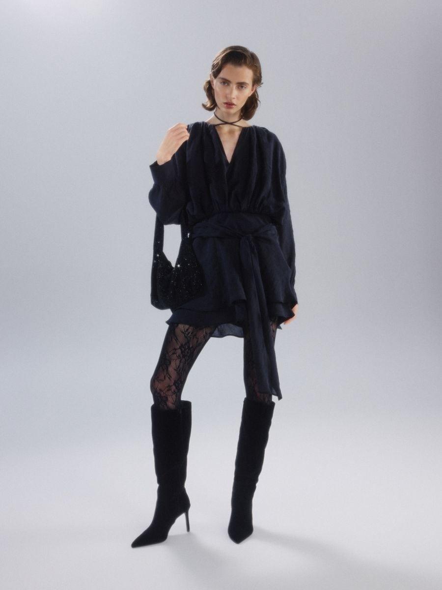 Black Handbag, Black, large image number 0