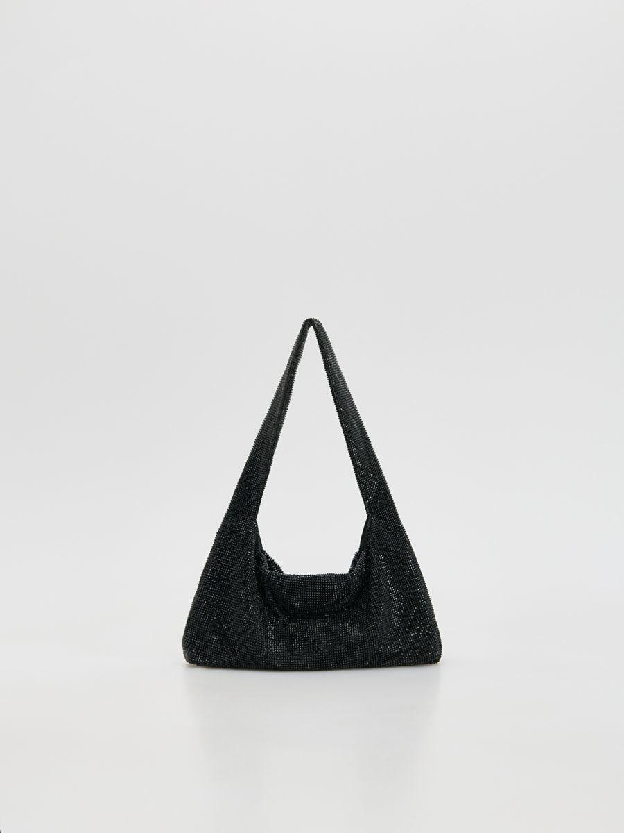 Black Handbag, Black, large image number 2