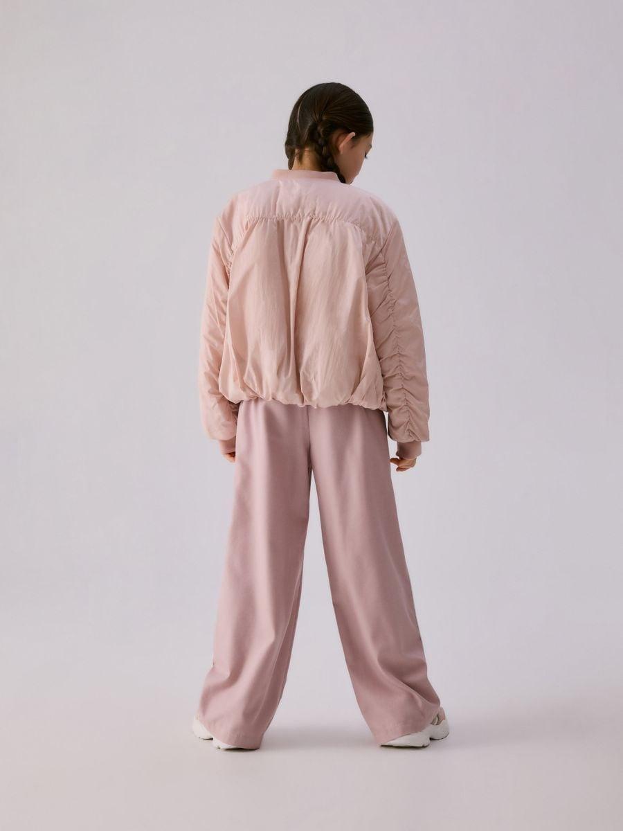 Pink Trousers with lace side stripes, Pink, large image number 1