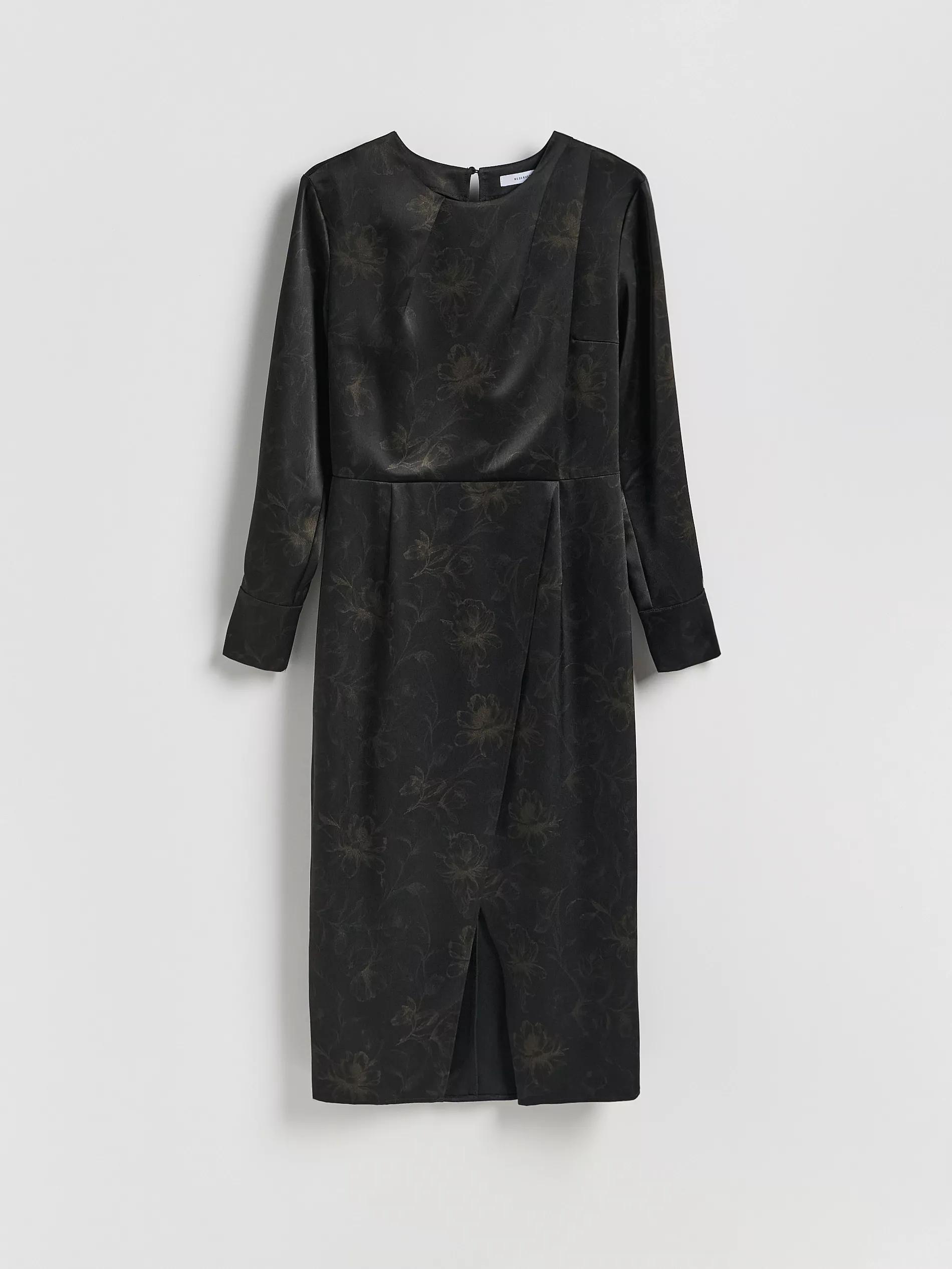 Multicolour Patterned Midi Dress, Multicolor, large image number 3