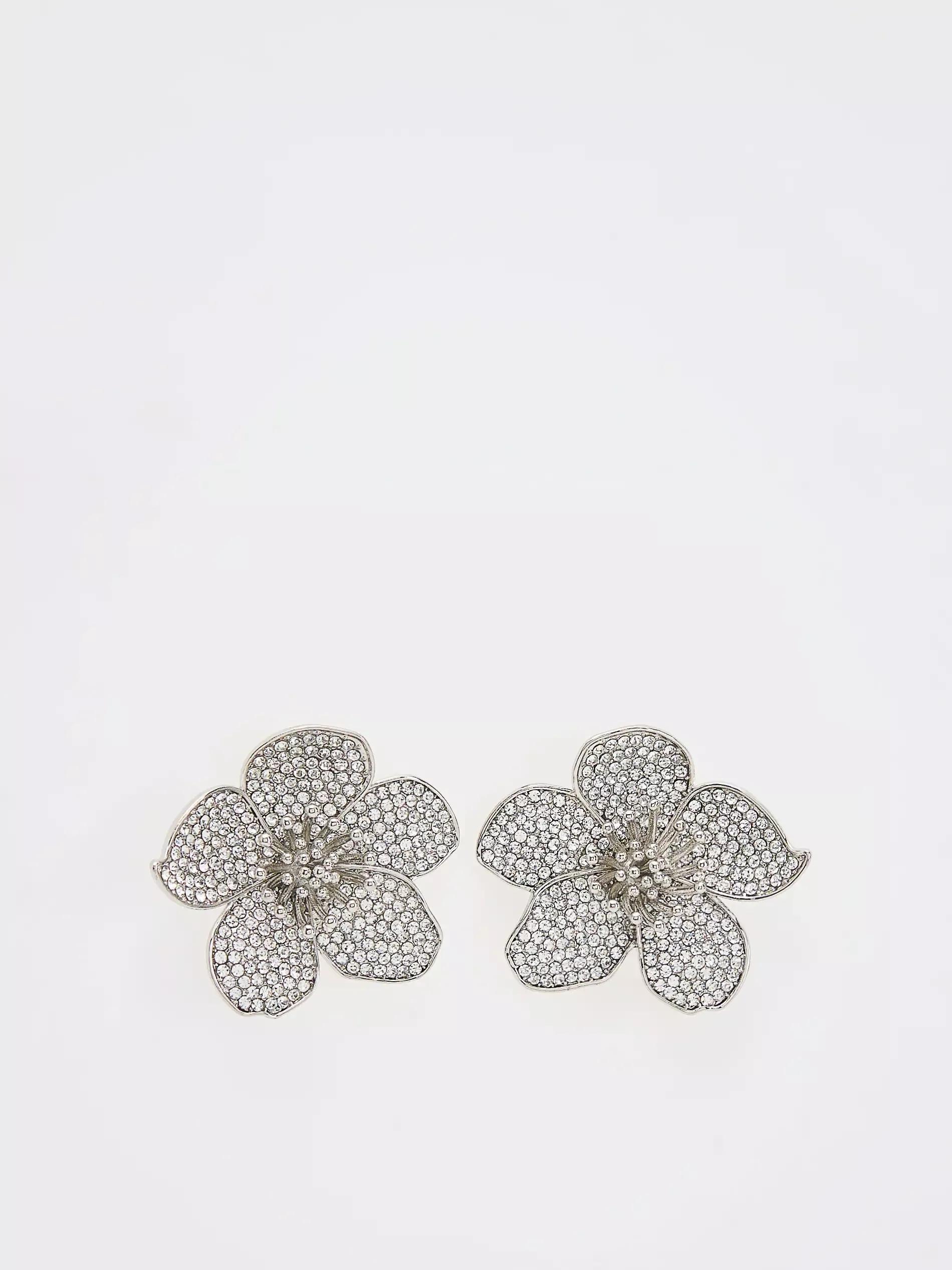 Silver Cubic Zirconias Earrings, Silver, large image number 2