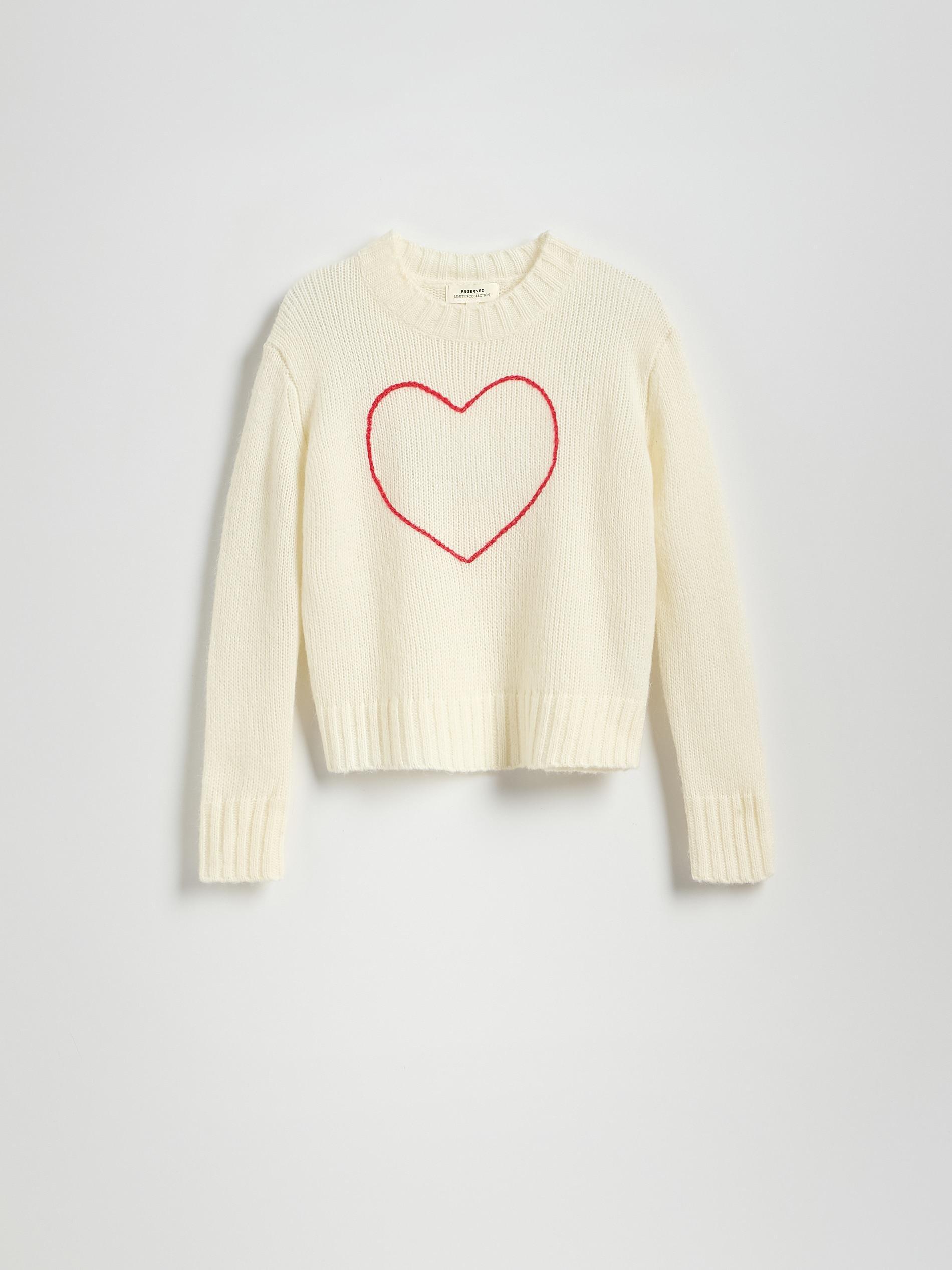 Cream Mohair Blend Sweater, , large image number 7