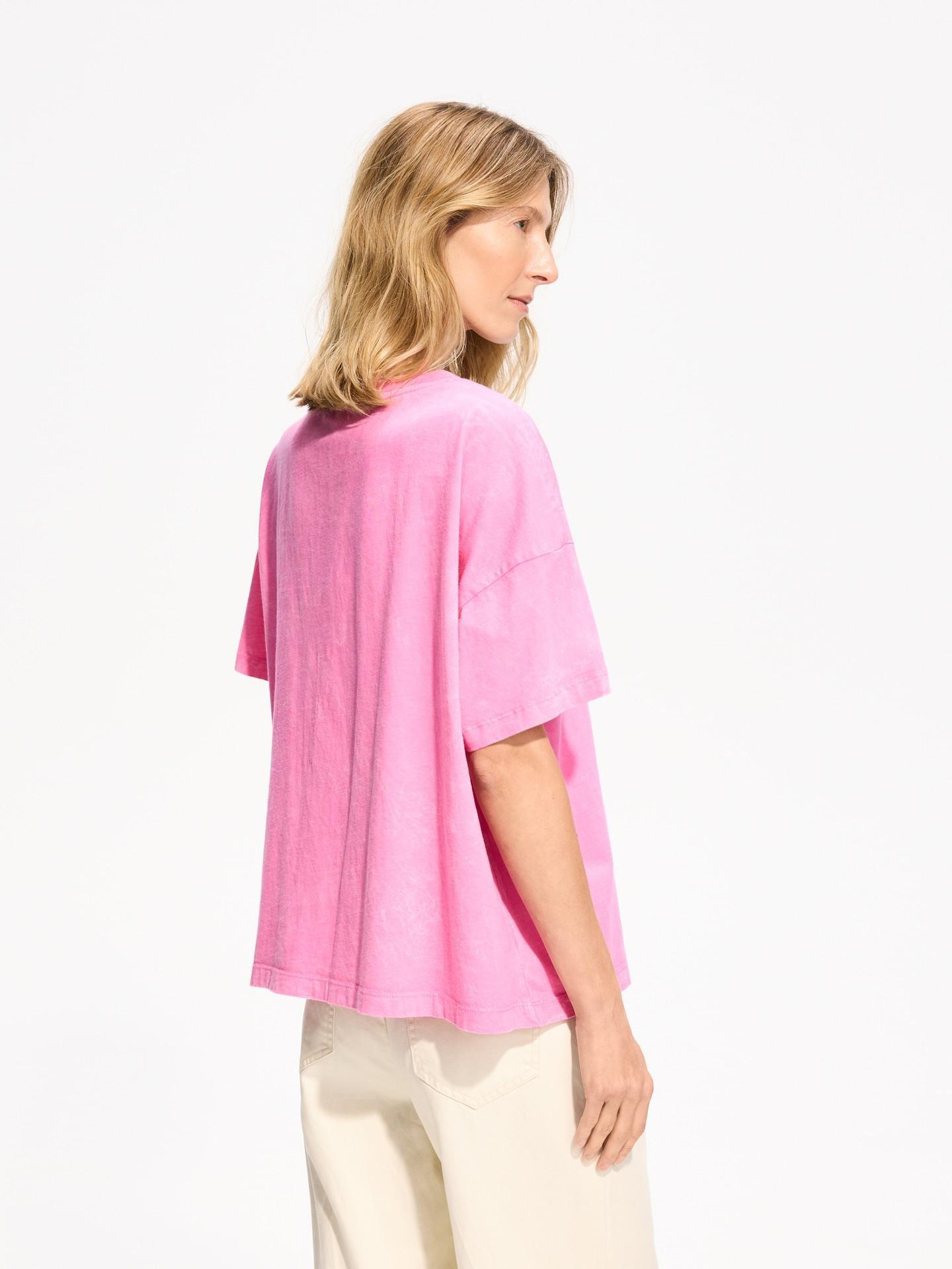 Pink T-Shirt With Print, Pink, medium
