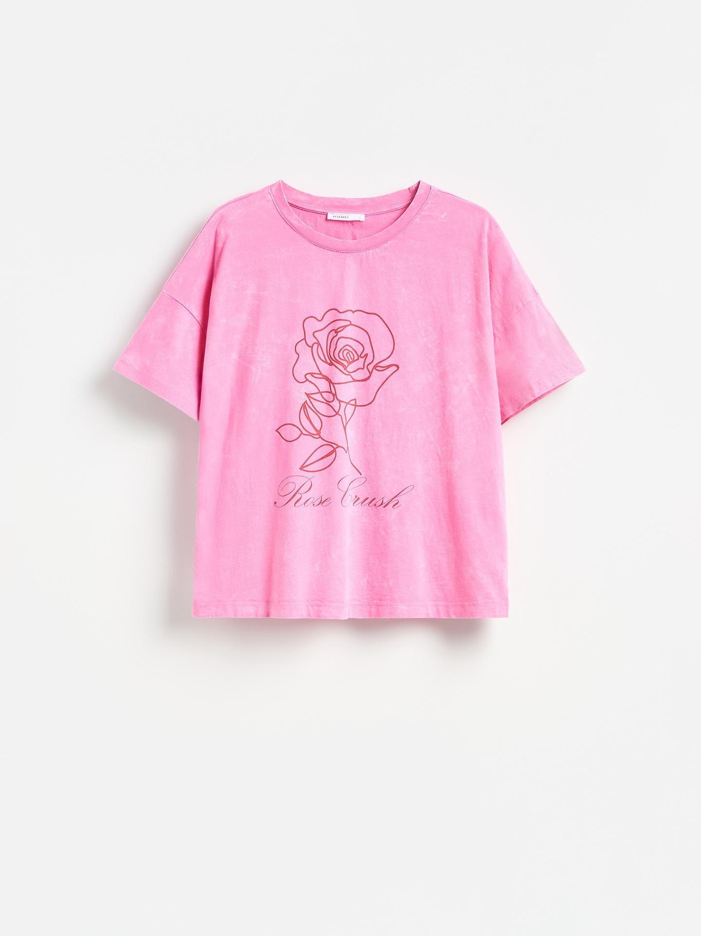 Pink T-Shirt With Print, Pink, large image number 4