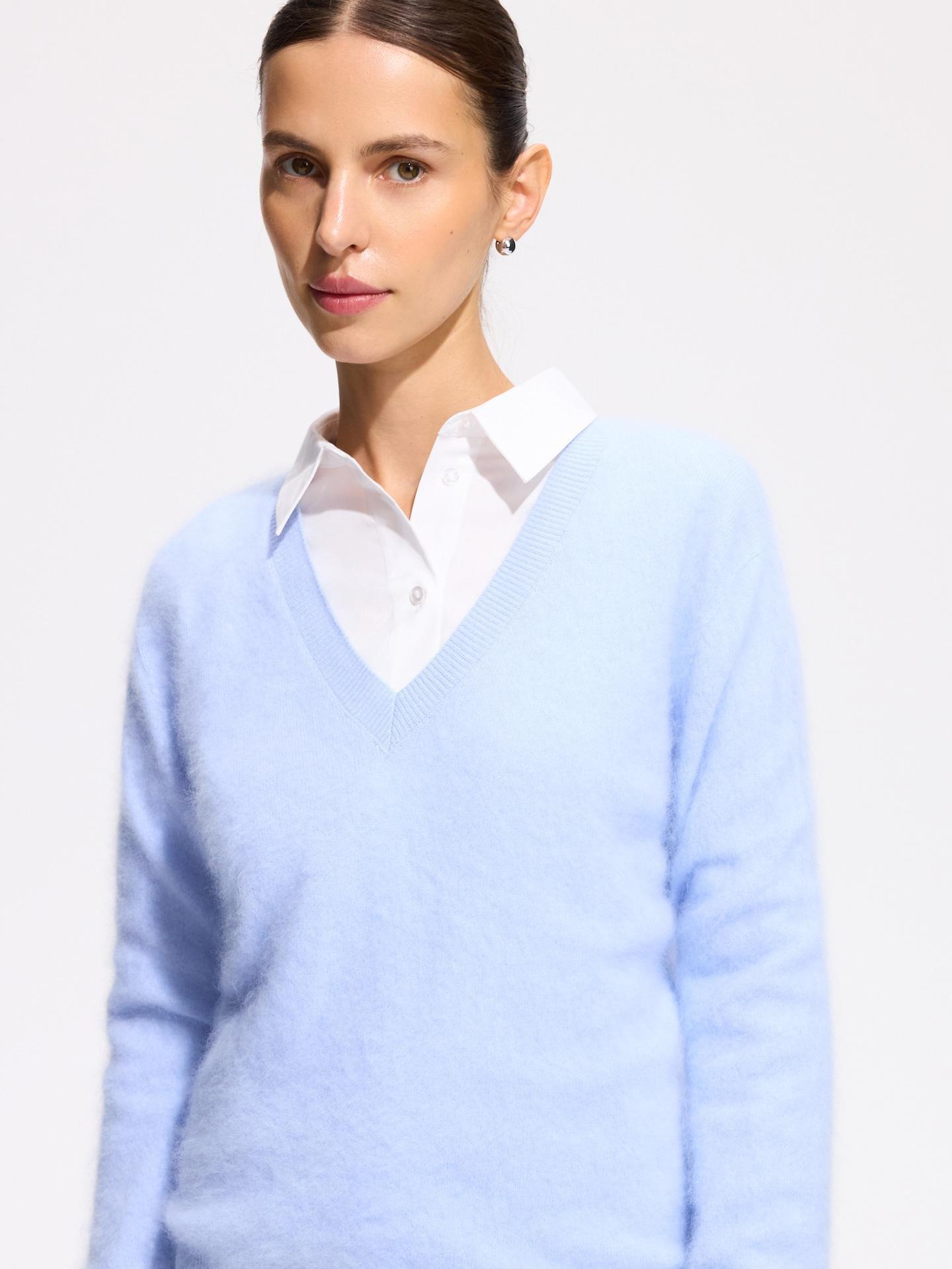 Blue Wool Jumper, Blue, large image number 0
